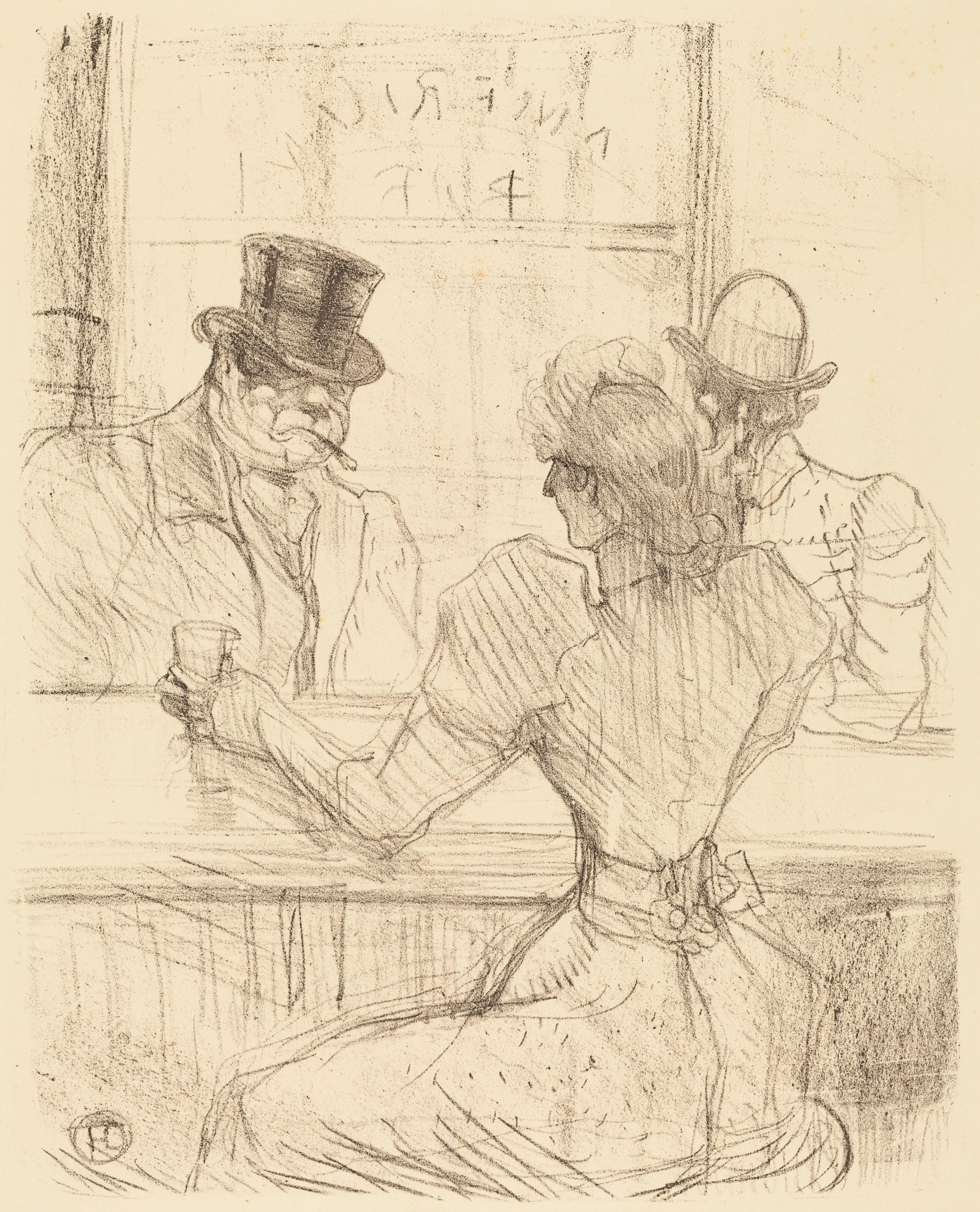 At the Picton Bar, rue Scribe (Au bar Picton, rue Scribe), Henri de Toulouse-Lautrec
