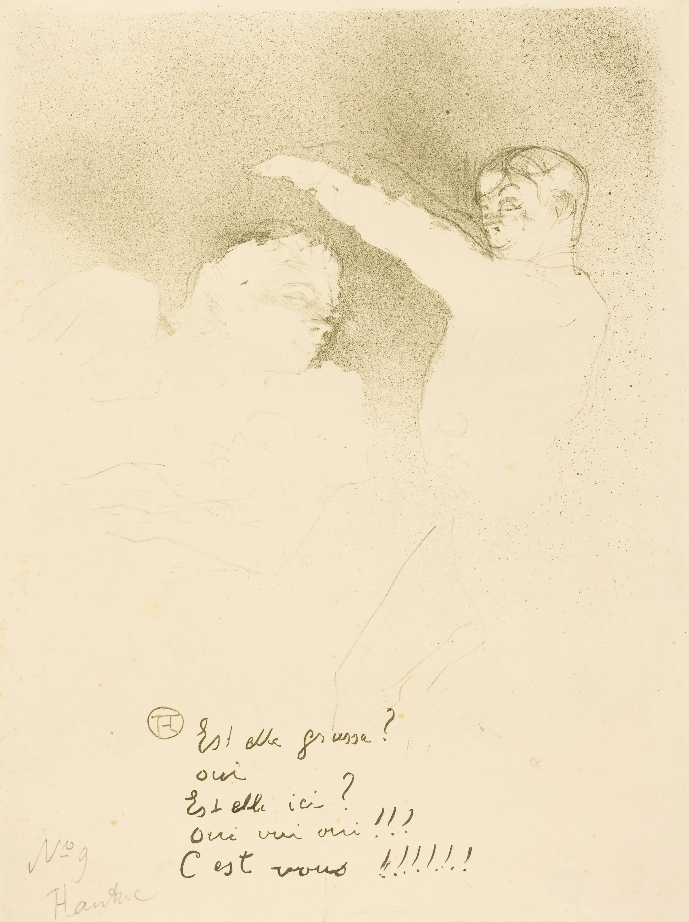 At the Varieties: Mlle. Lender et Brasseur (Aux variétiés: Mlle. Lender et Brasseur), Henri de Toulouse-Lautrec