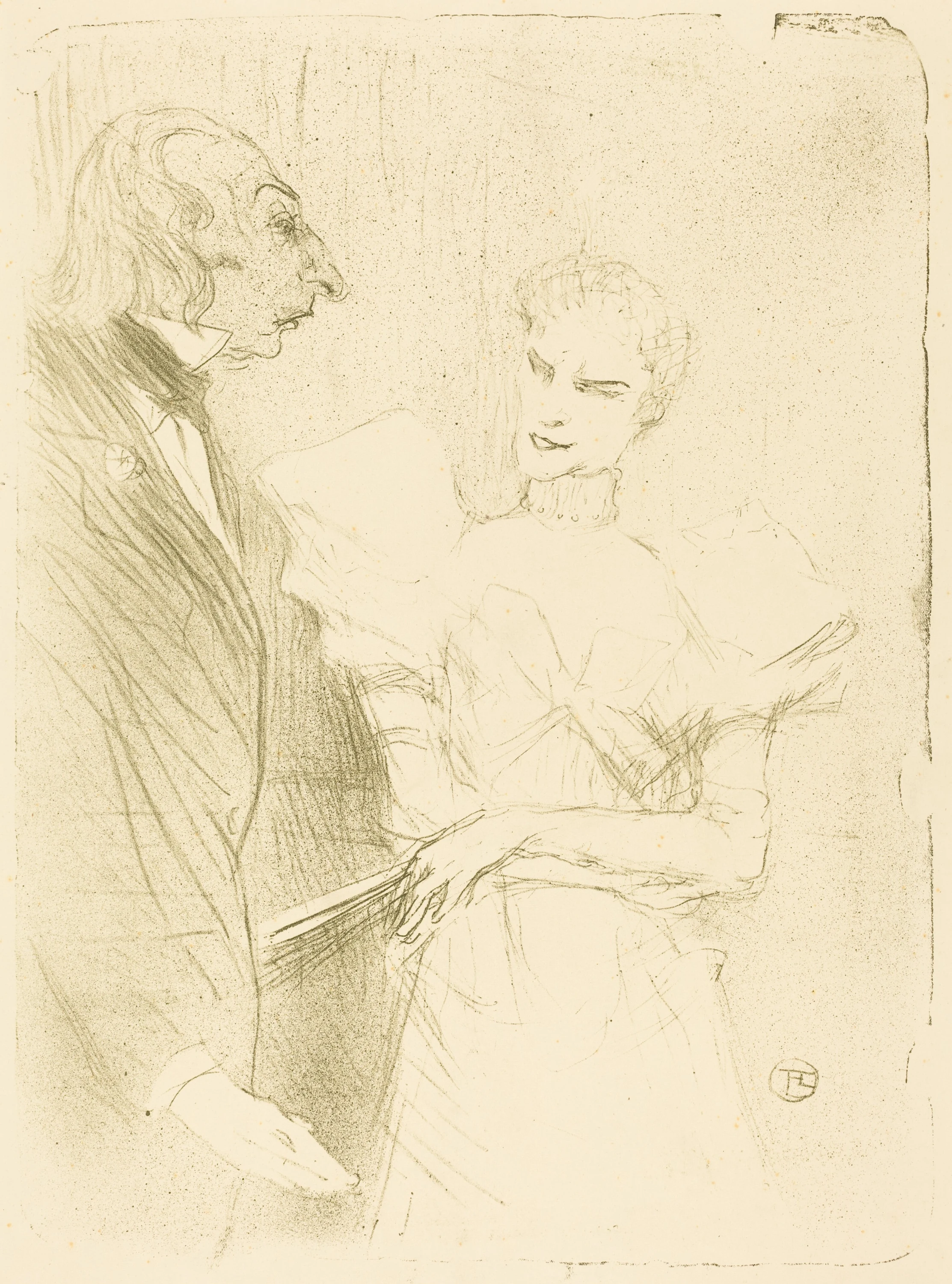 Brandes and Leloir in "Cabotins" (Brandès et Leloir dans "Cabotins"), Henri de Toulouse-Lautrec