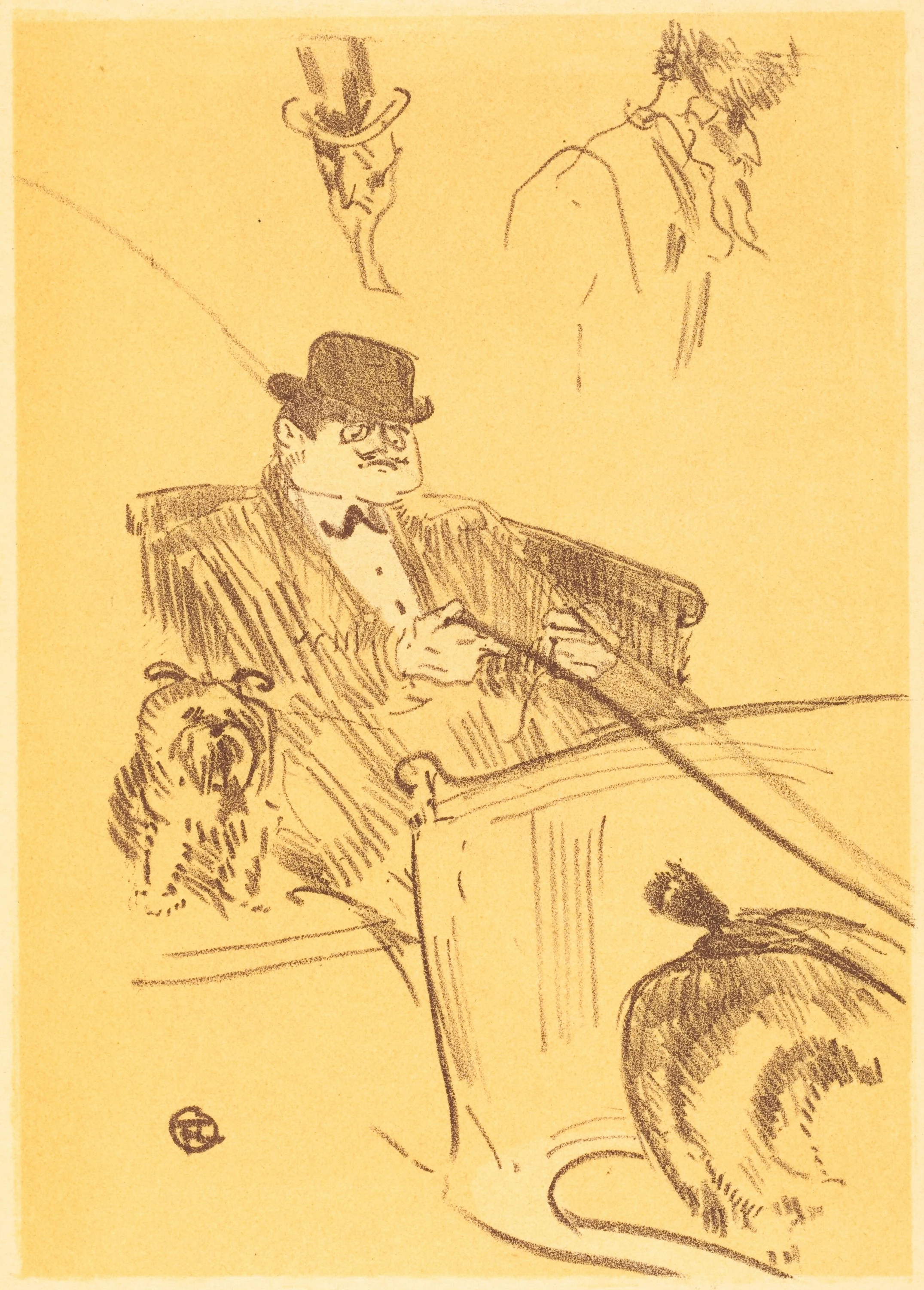 Cover for "La tribu d'Isodore" (Couverture pour "La tribu d'Isodore"), Henri de Toulouse-Lautrec