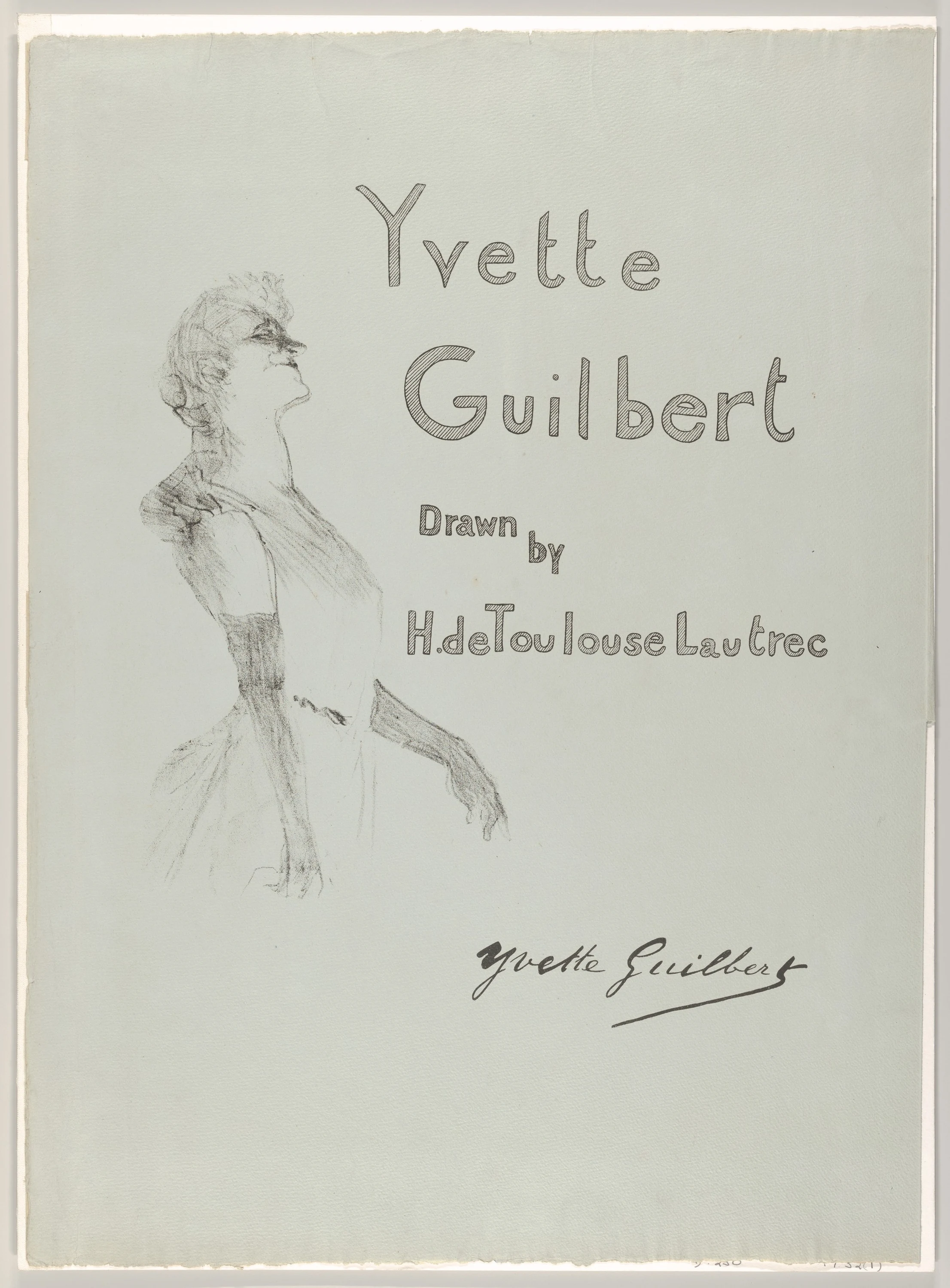 Cover - Yvette Guilbert, Henri de Toulouse-Lautrec