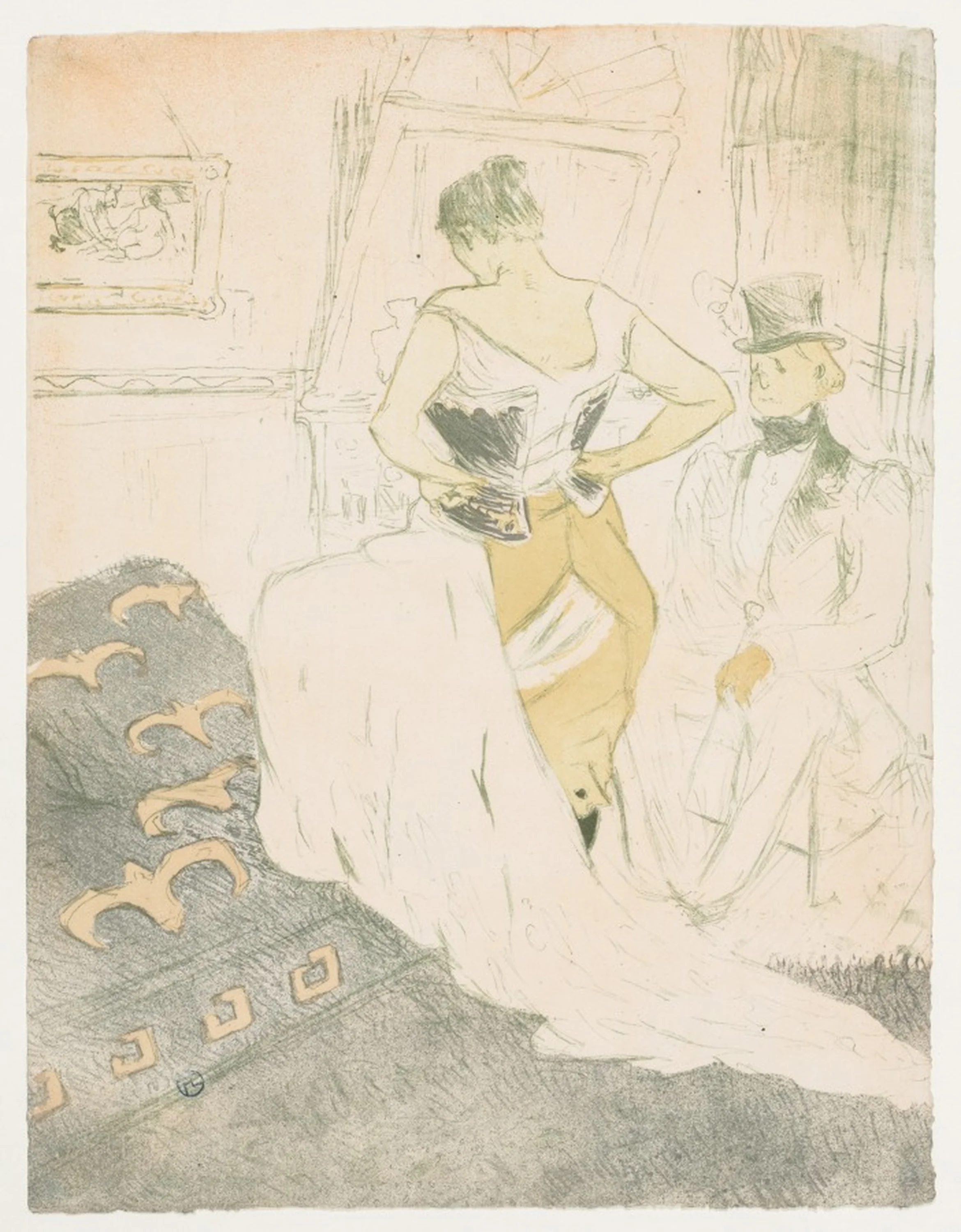Elles: Woman In a Corset, Henri de Toulouse-Lautrec