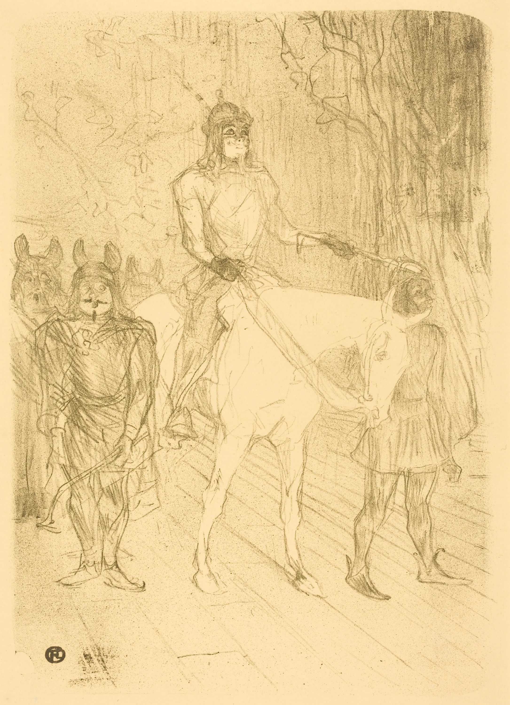 Entrance of Brasseur in "Chilperic" (Entrée de Brasseur dans "Chilpéric"), Henri de Toulouse-Lautrec