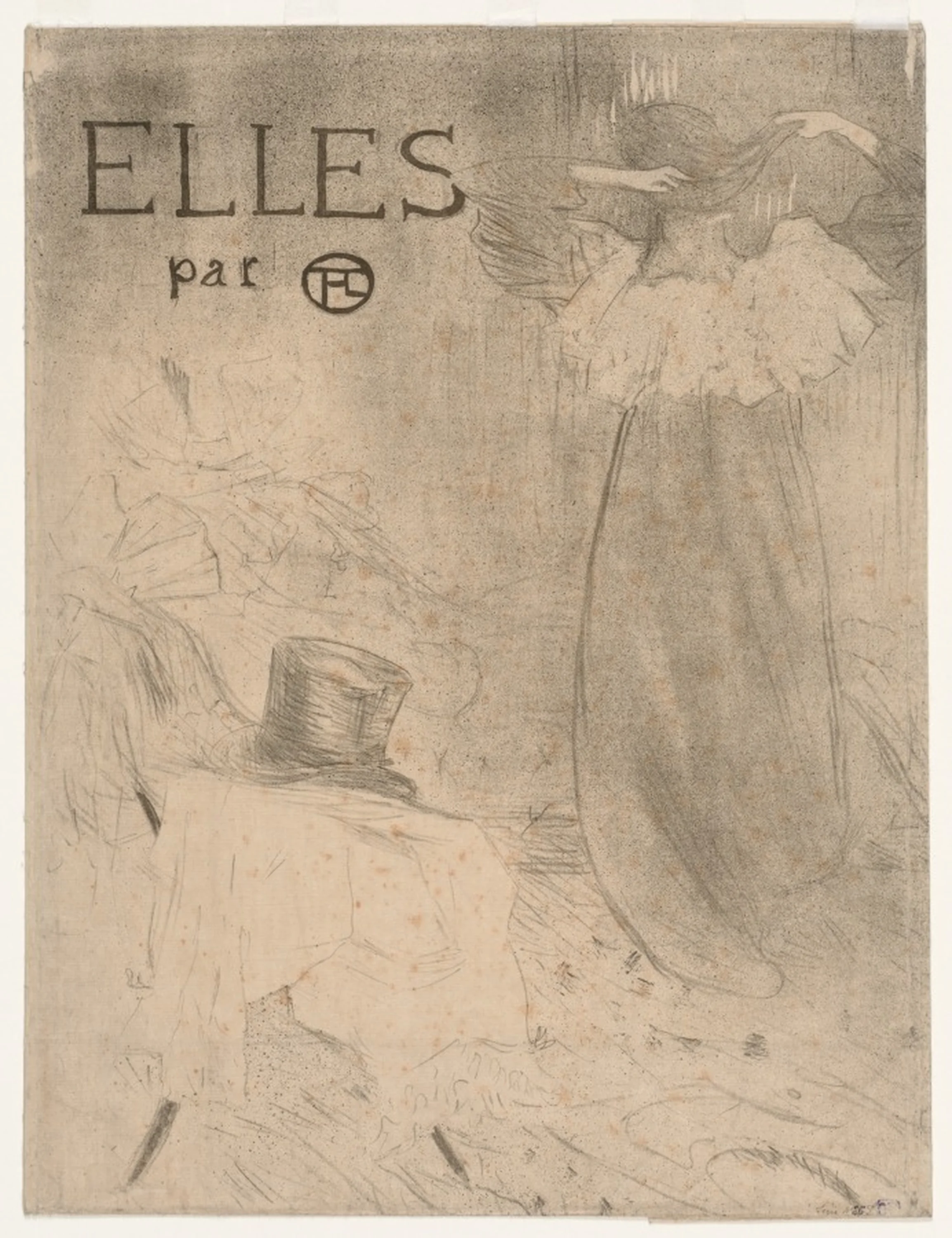 Folder for Frontispiece of Elles, Henri de Toulouse-Lautrec
