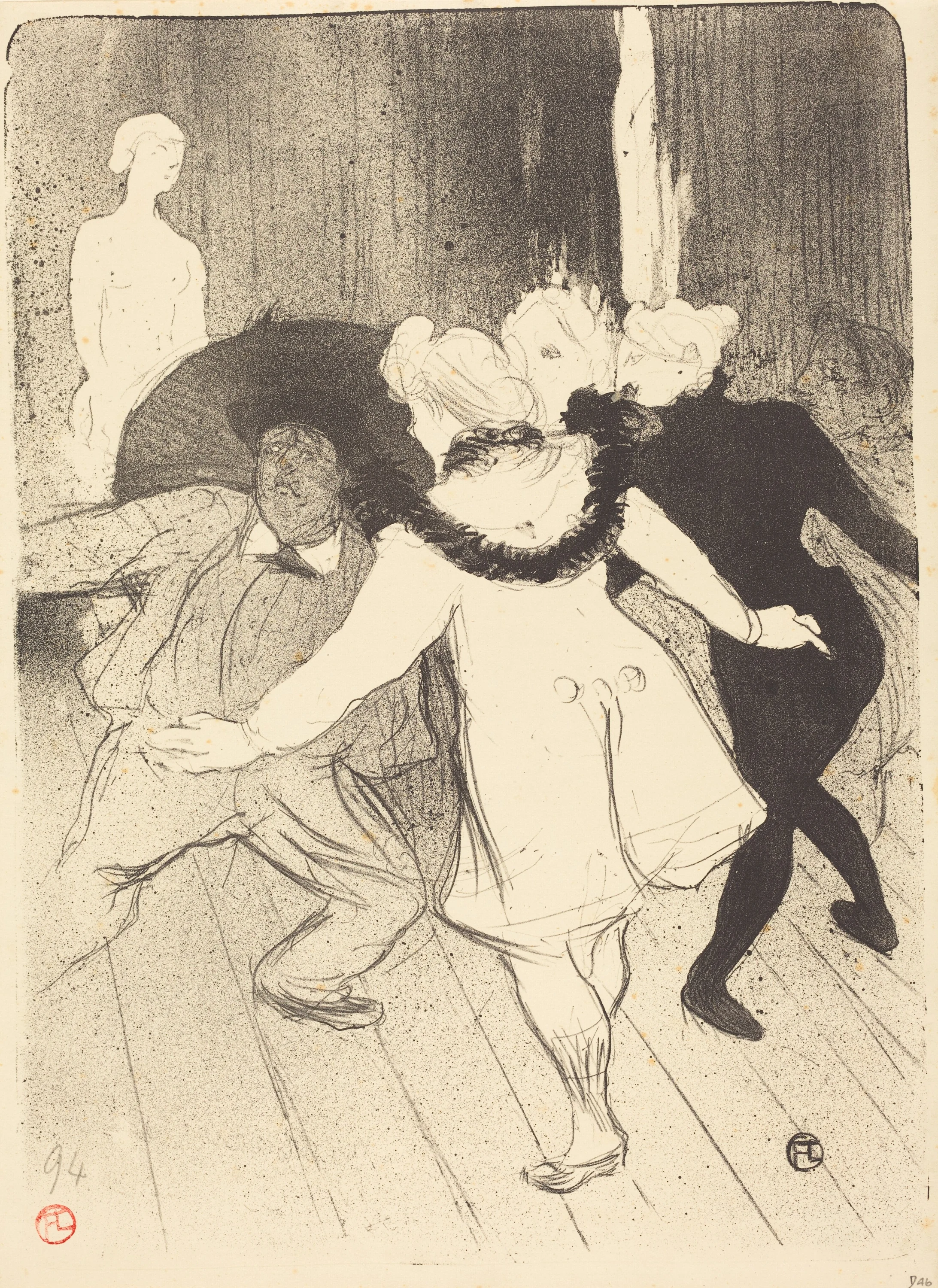 Folies-Bergere: The Censors of M. Prudhomme (Folies-Bergère: Les pudeurs de M. Prudhomme), Henri de Toulouse-Lautrec