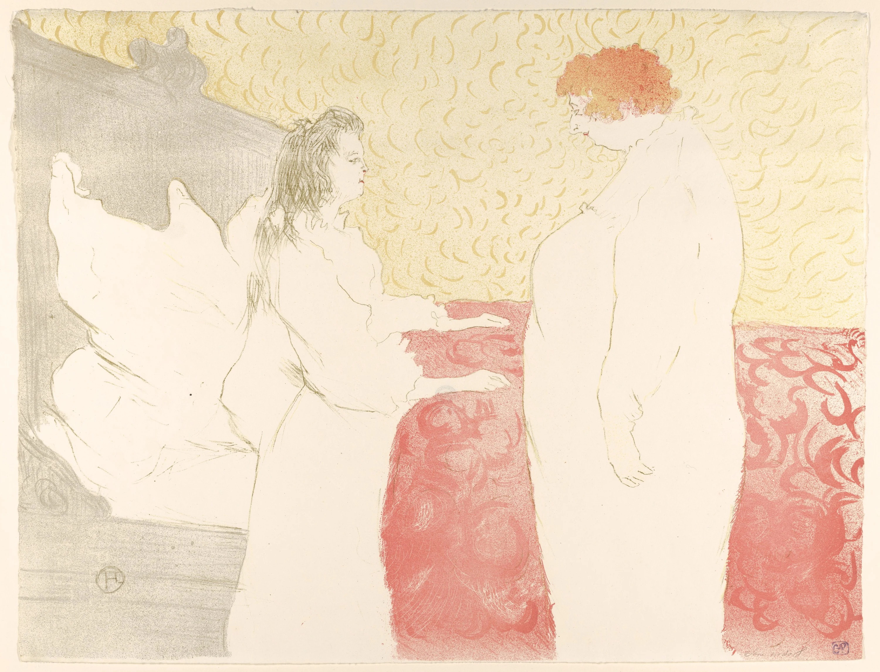 Getting Up, from "Elles", Henri de Toulouse-Lautrec