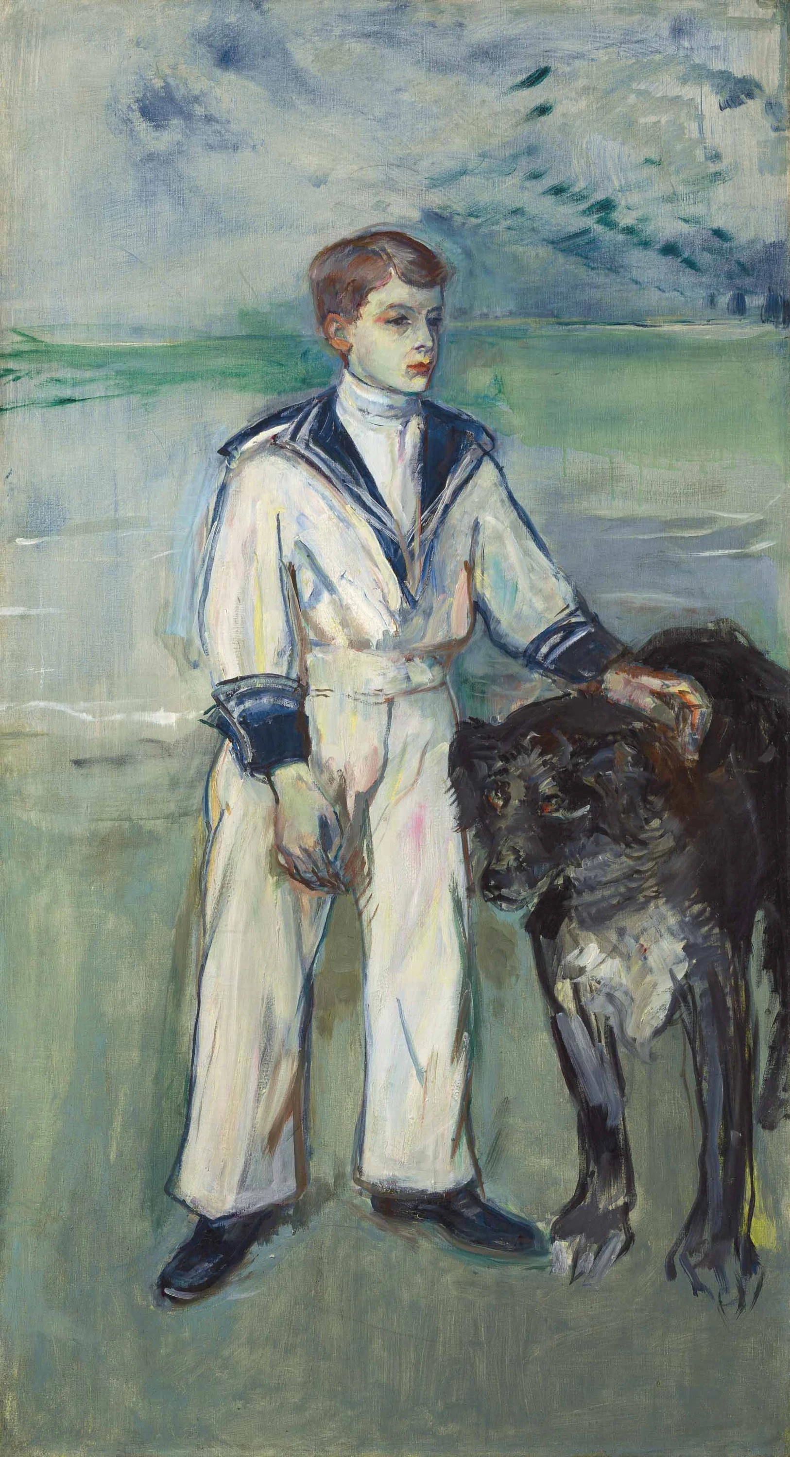 L'Enfant au chien, fils de Madame Marthe et la chienne Pamela, Taussat, Henri de Toulouse-Lautrec