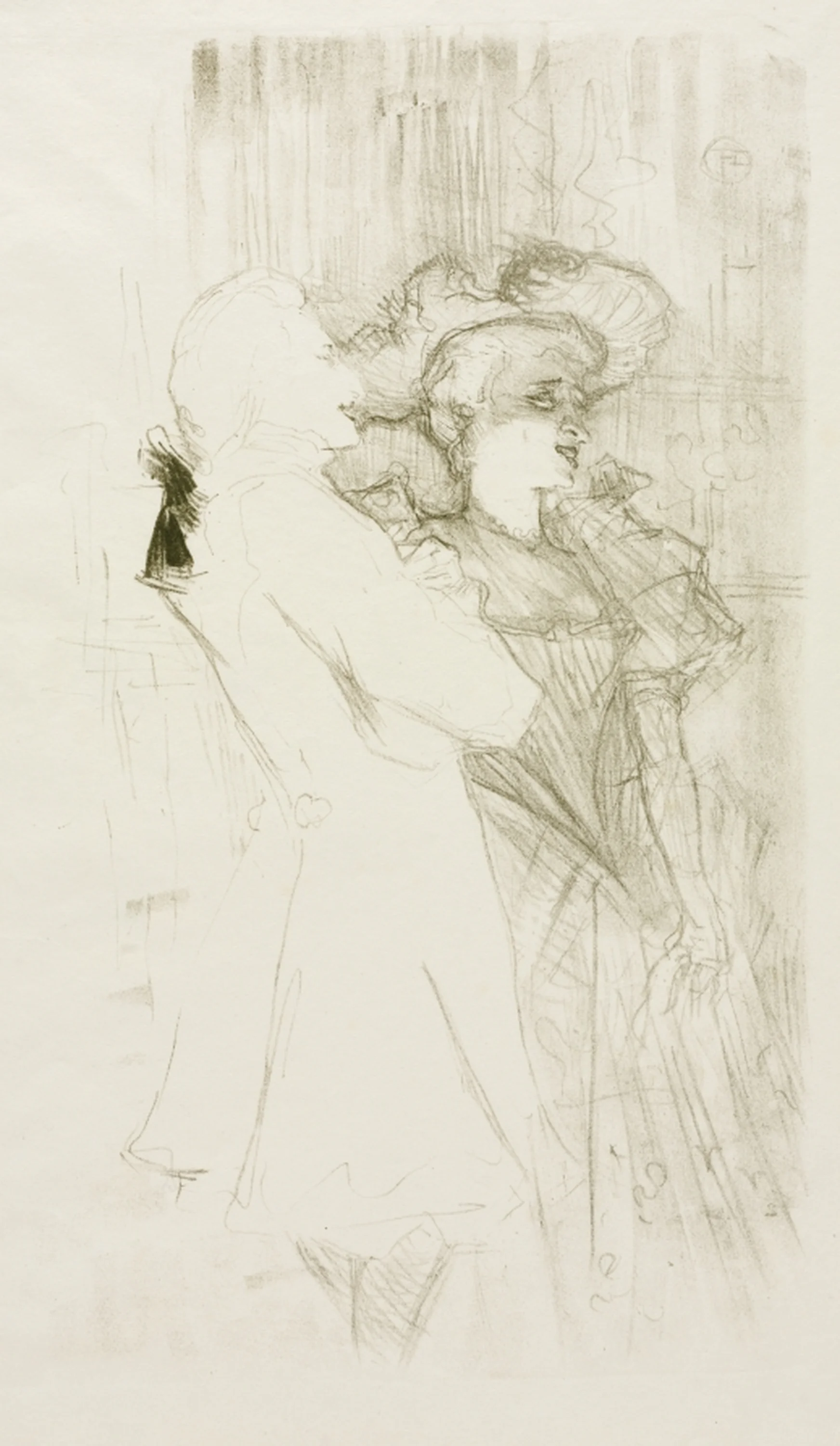 Lender and Auguez in "The Song of Fortune", Henri de Toulouse-Lautrec