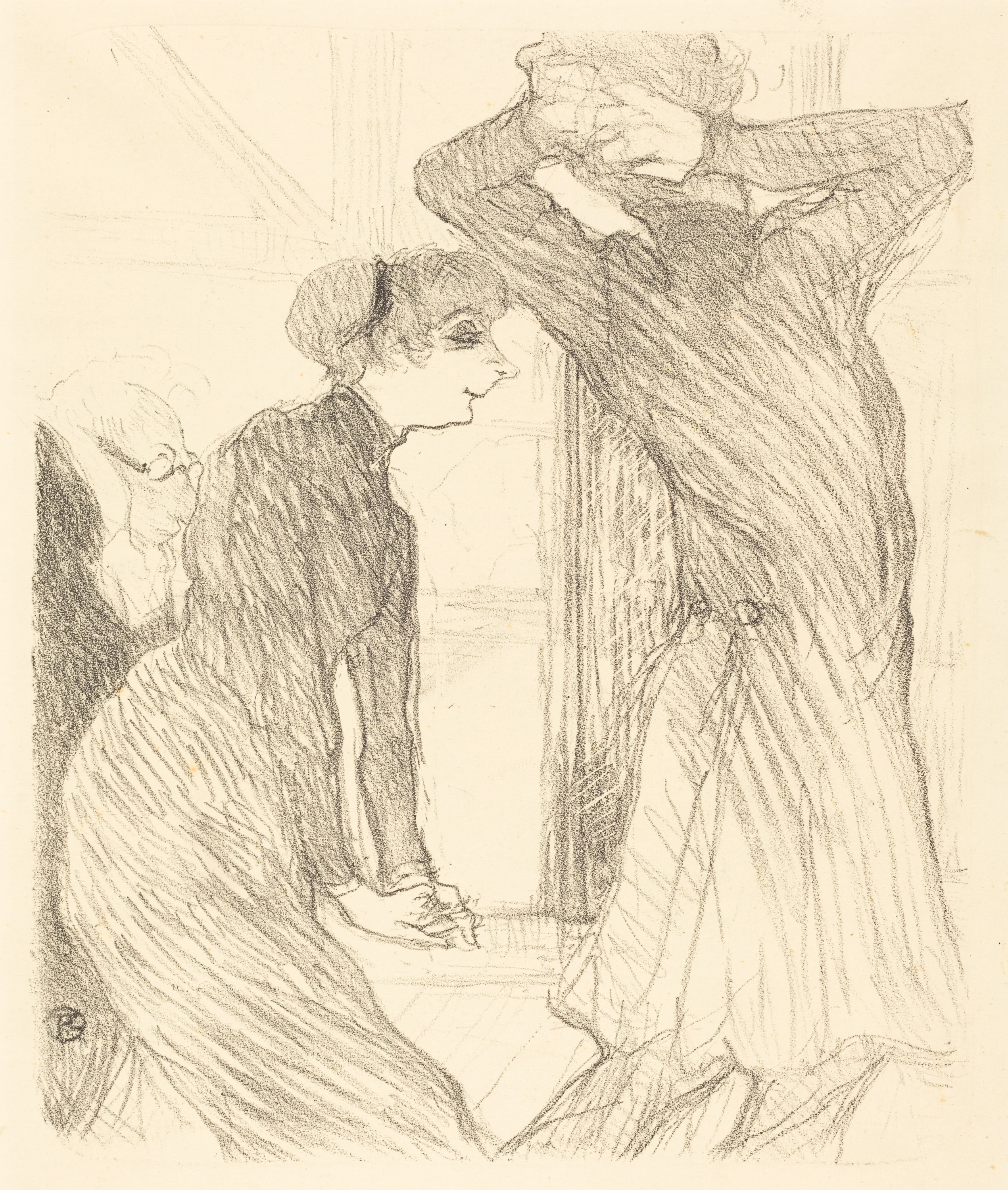Lugne Poe and Baldy in "Au-dessus des forces humaines" (Lugne Poe et Baldy dans "Au-desses des forces humaines"), Henri de Toulouse-Lautrec