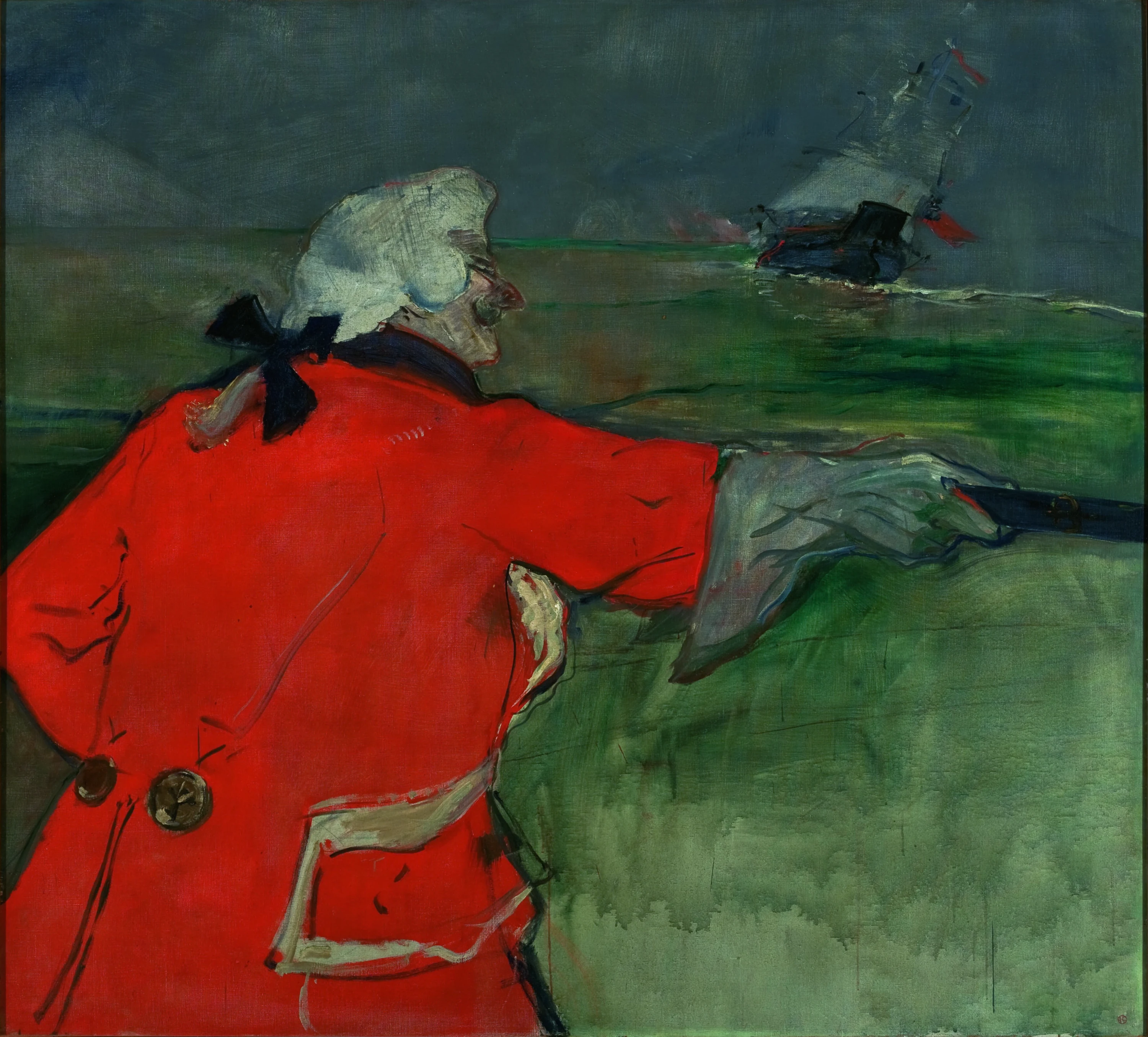 Paul Viaud en costume d'amiral du XVIIIe siècle, Henri de Toulouse-Lautrec