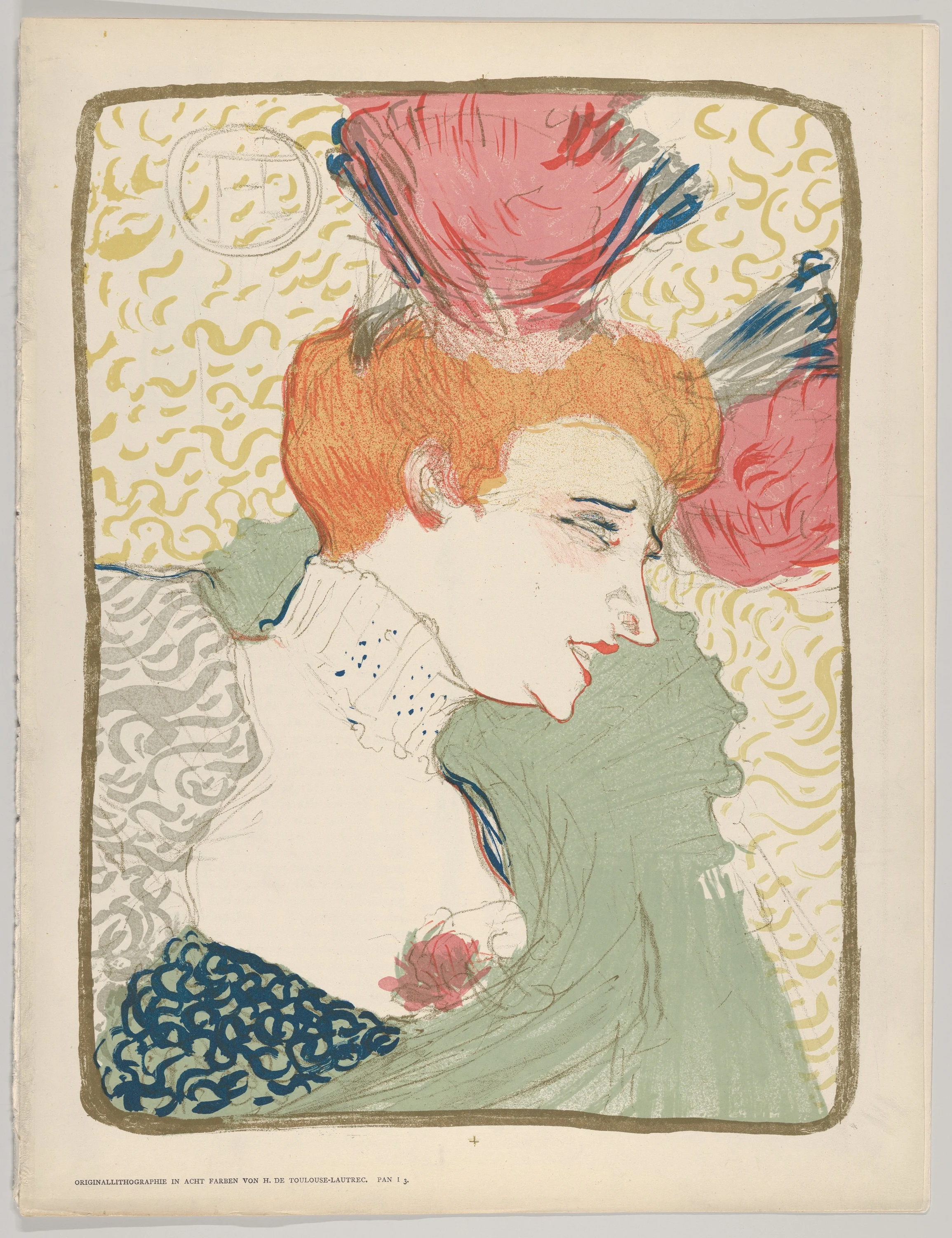 Portrait Bust of Mademoiselle Marcelle Lender, Henri de Toulouse-Lautrec