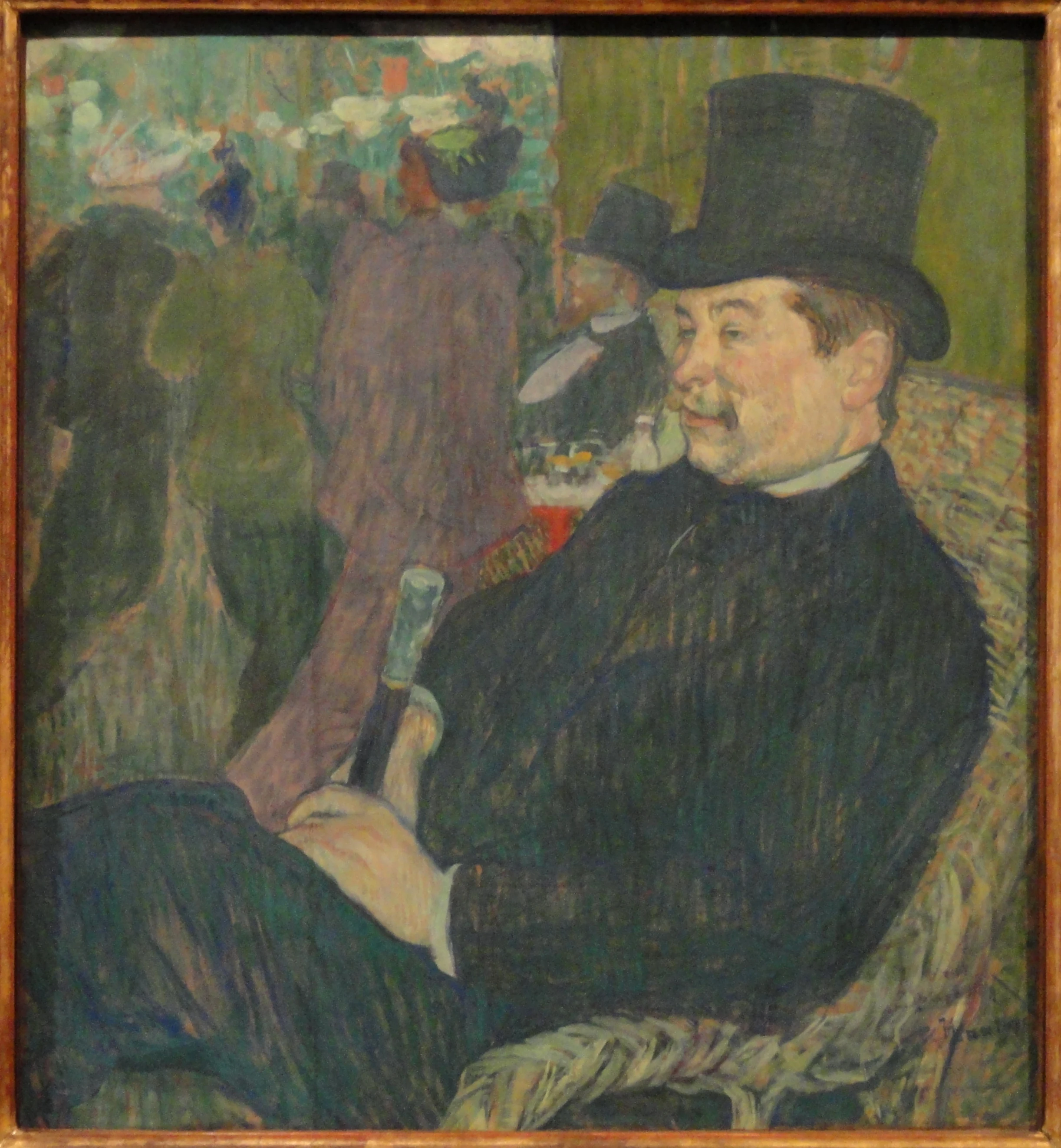 Portrait de Monsieur Delaporte au Jardin de Paris, Henri de Toulouse-Lautrec