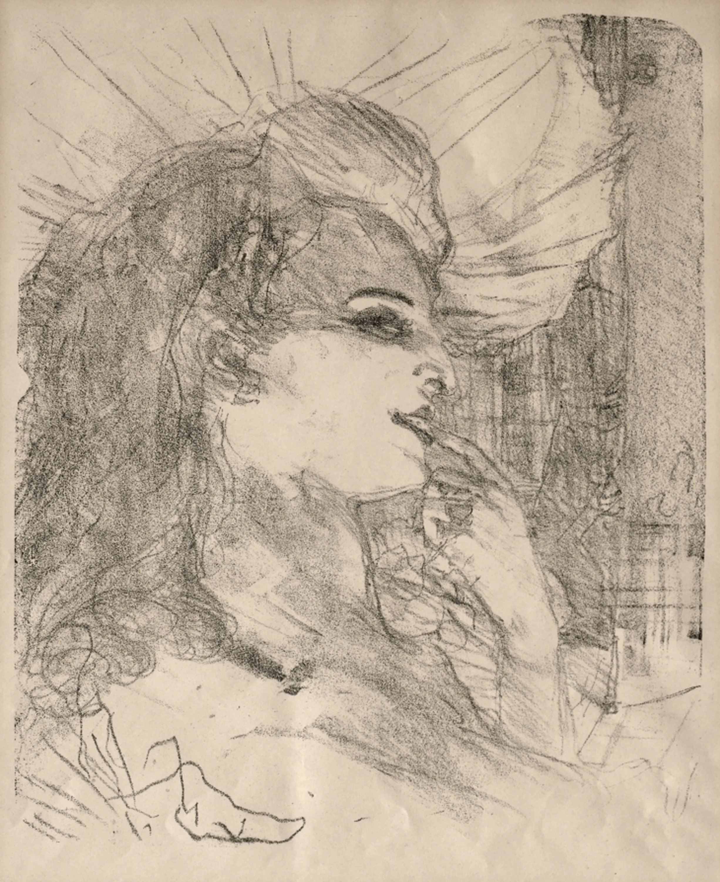 Portraits of Actors and Actresses: Thirteen Lithographs: Anna Held, Henri de Toulouse-Lautrec