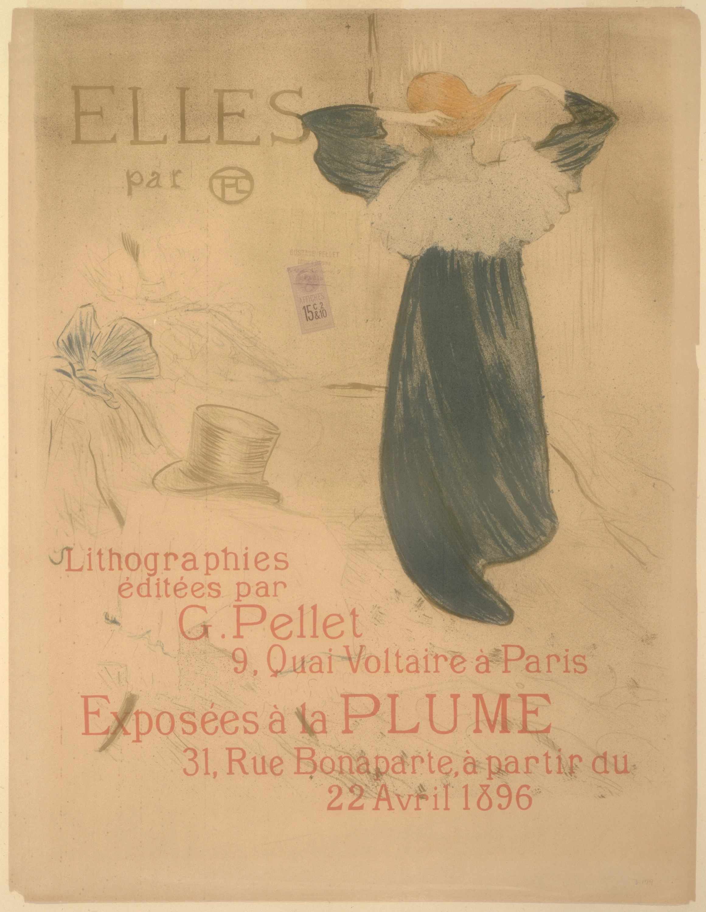 Poster for "Elles", Henri de Toulouse-Lautrec