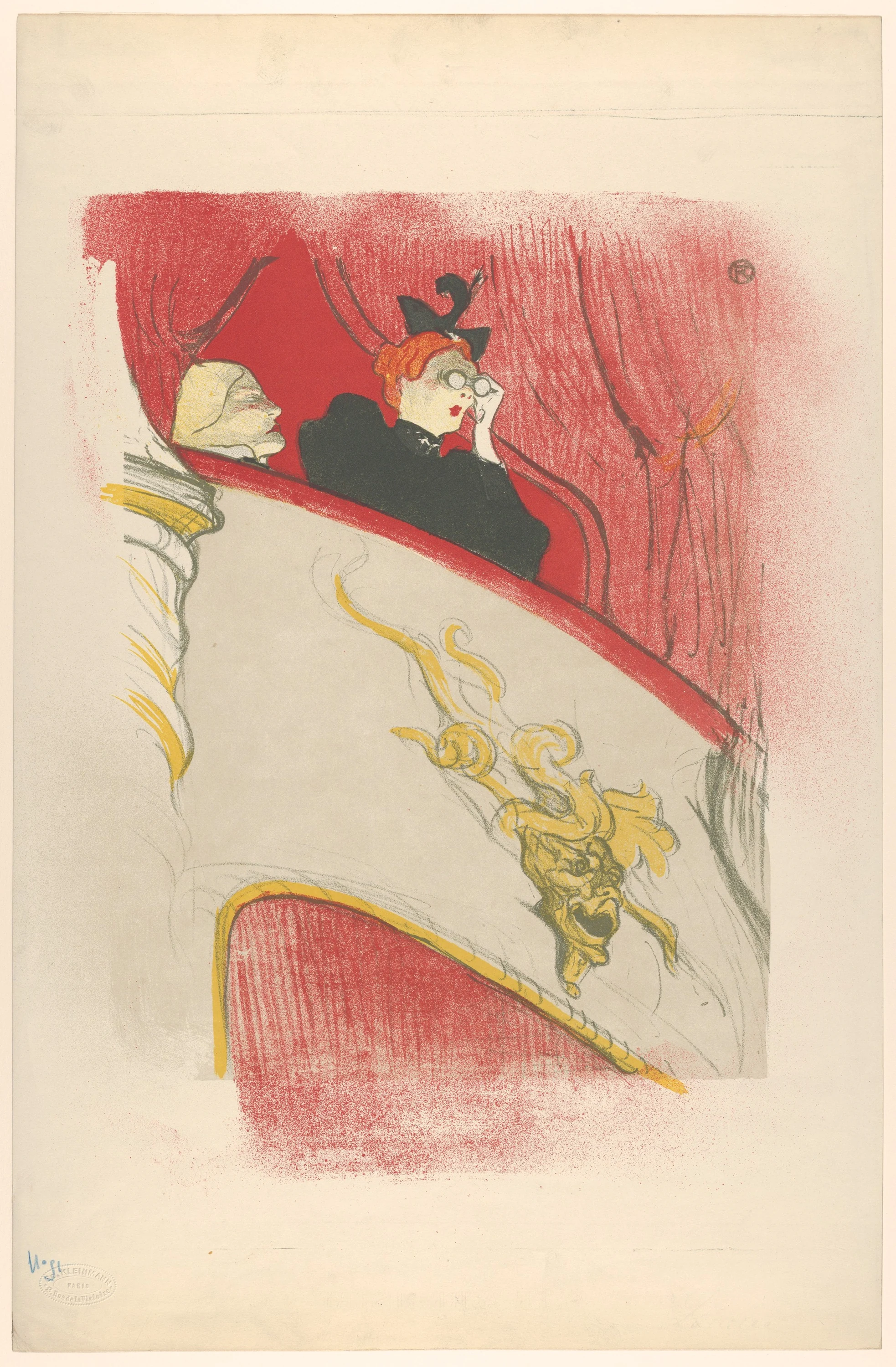 The Box with the Gilded Mask, Henri de Toulouse-Lautrec