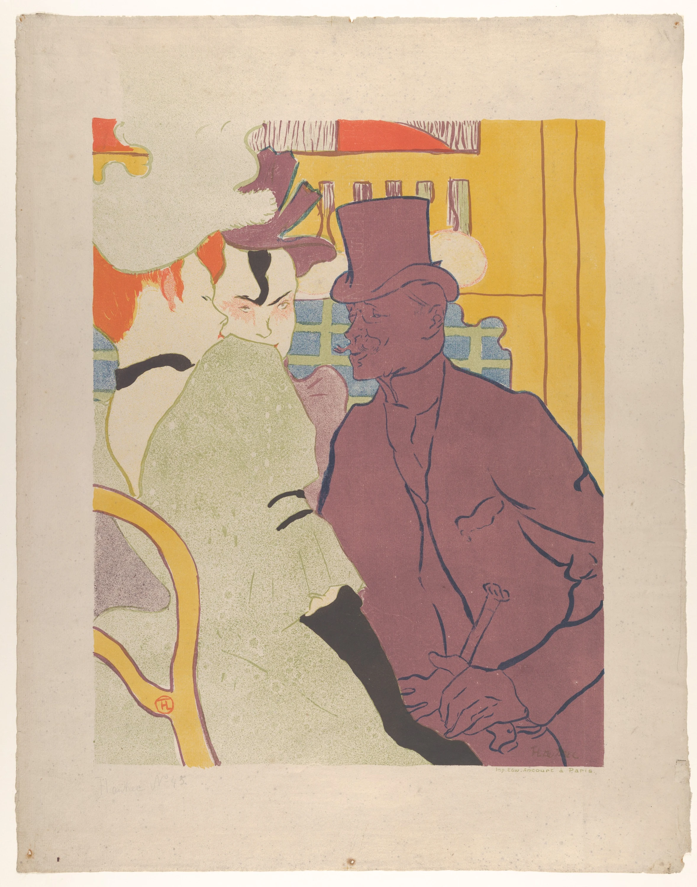 The Englishman at the Moulin Rouge, Henri de Toulouse-Lautrec