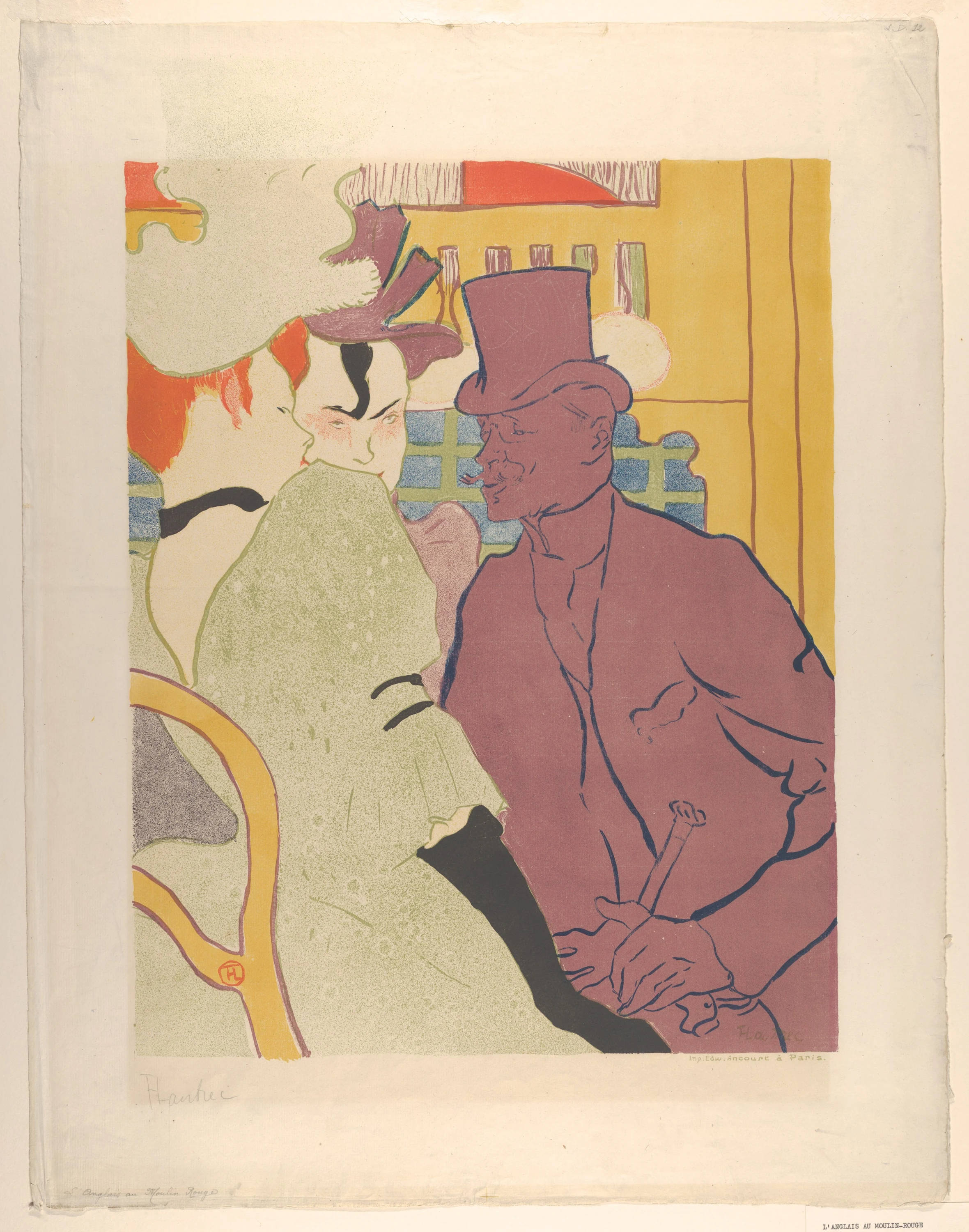 The Englishman at the Moulin Rouge, Henri de Toulouse-Lautrec