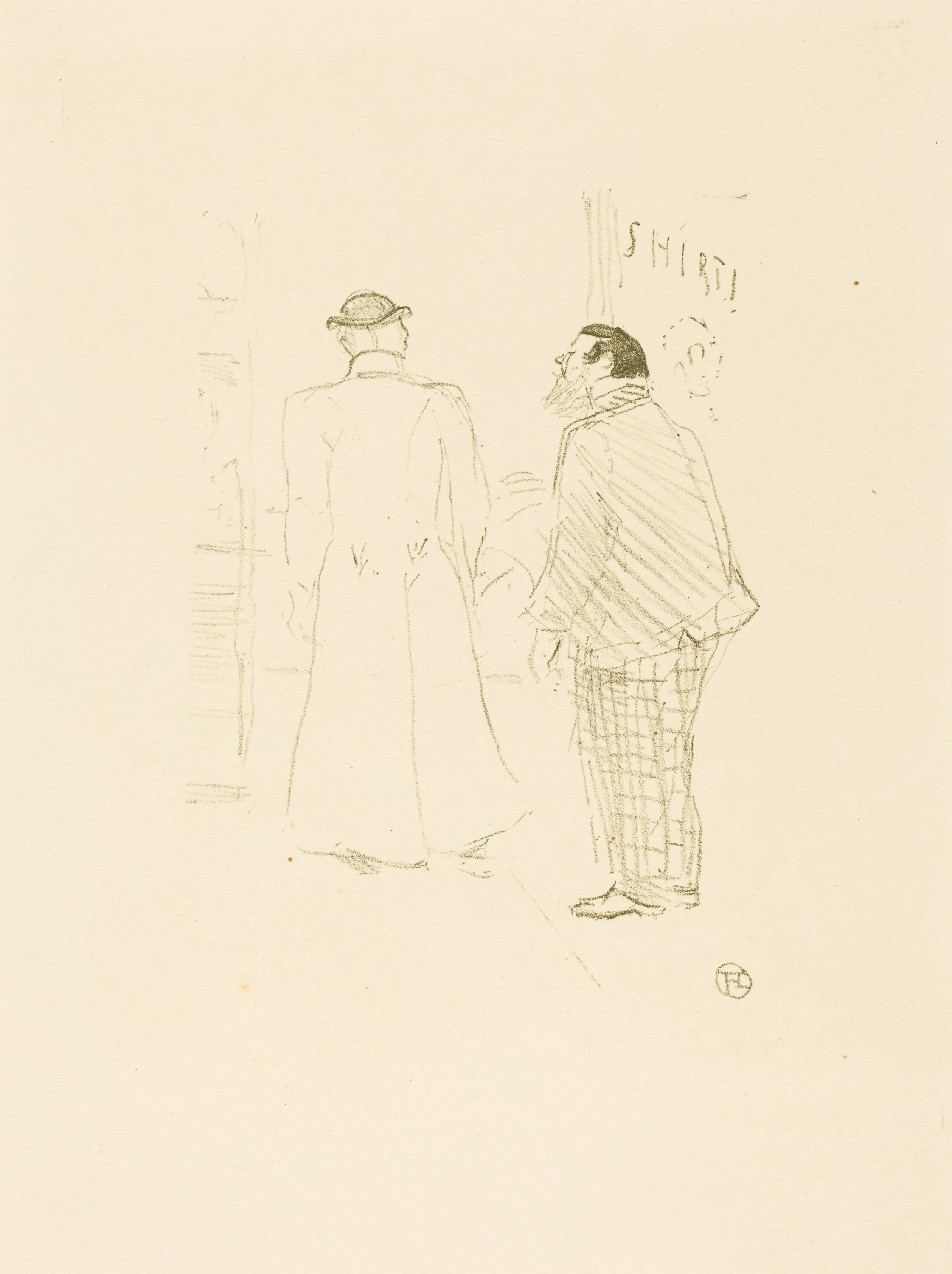 The First Vendor of Jourdan and Brown (Le premier vendeur de Jourdan et Brown), Henri de Toulouse-Lautrec