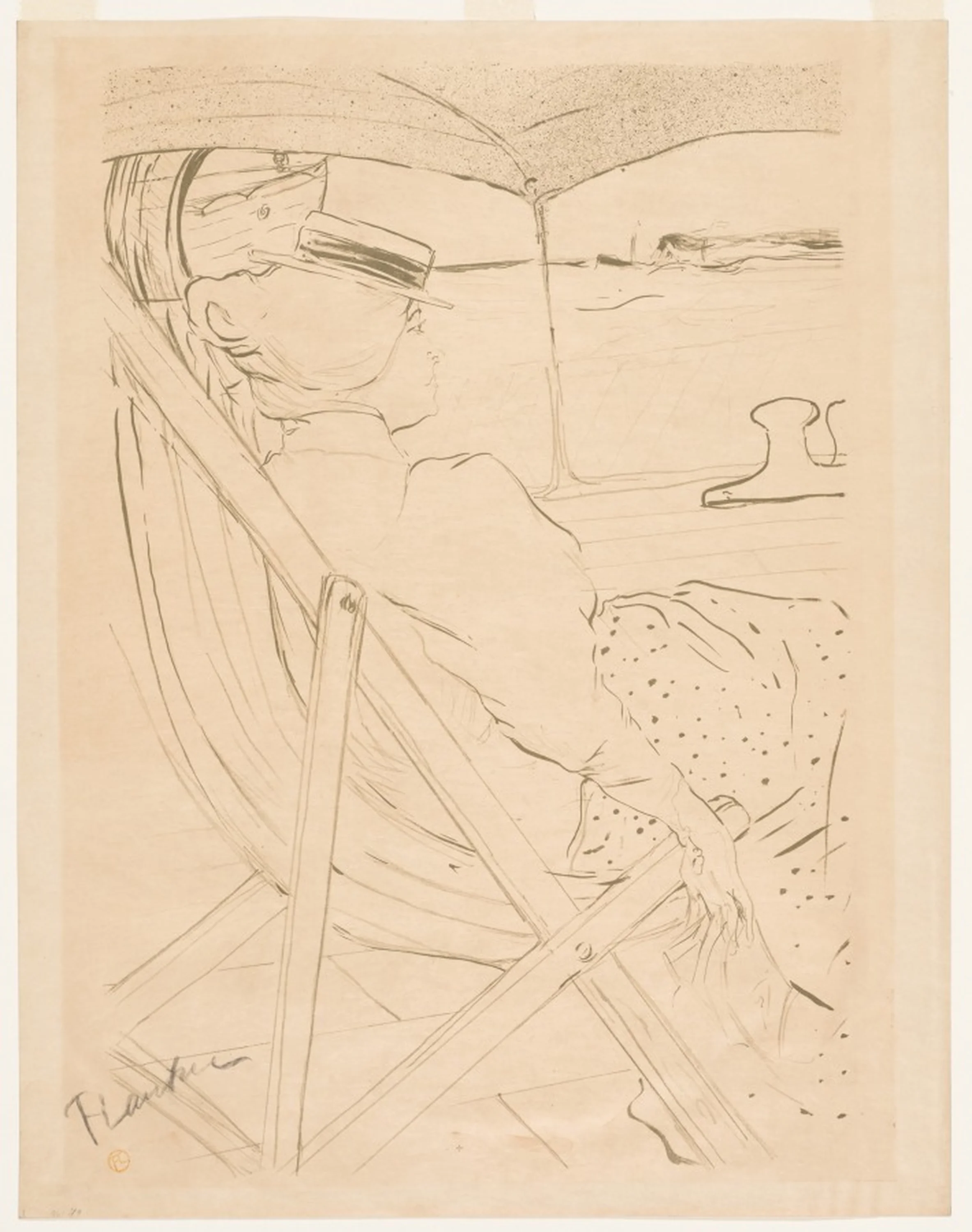 The Passenger of No. 54—Yacht Cruise, Henri de Toulouse-Lautrec