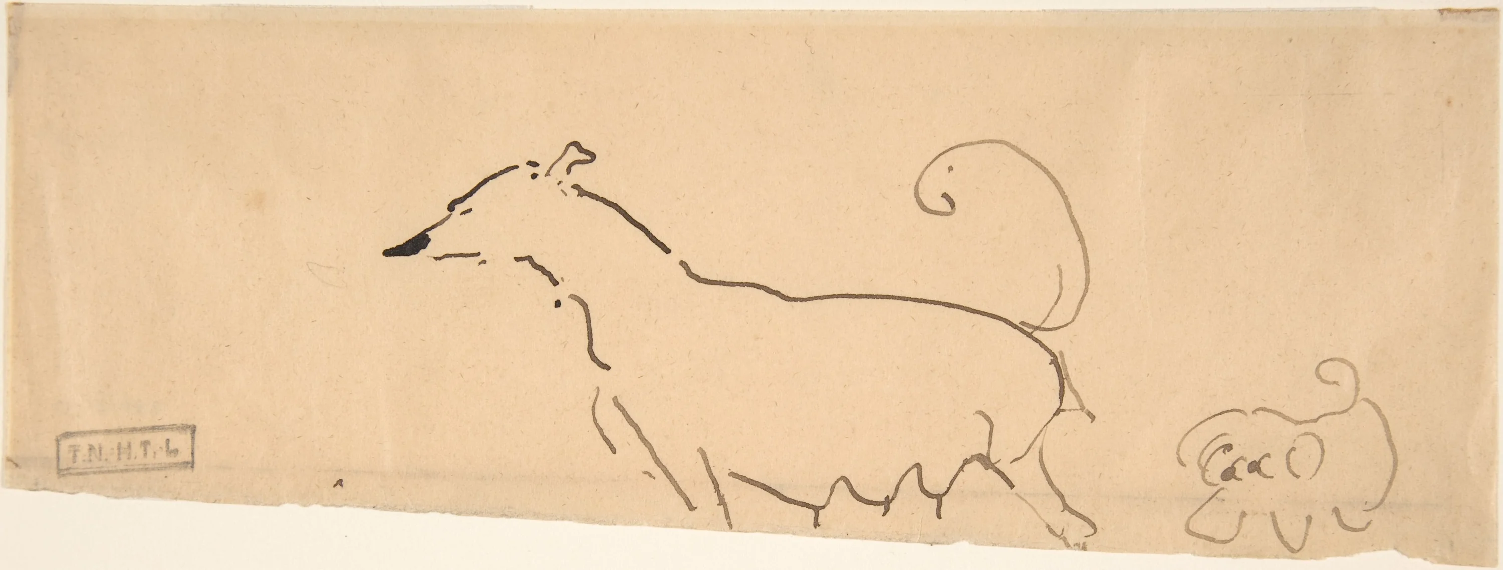 Two Dogs, Henri de Toulouse-Lautrec