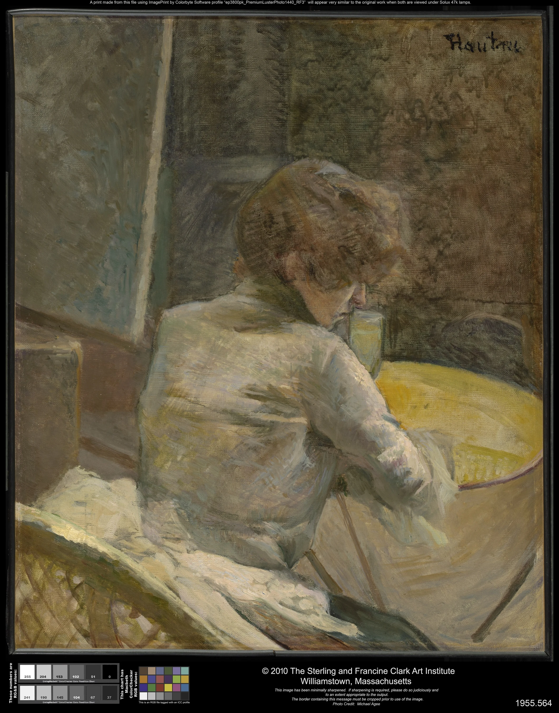 Waiting, Henri de Toulouse-Lautrec