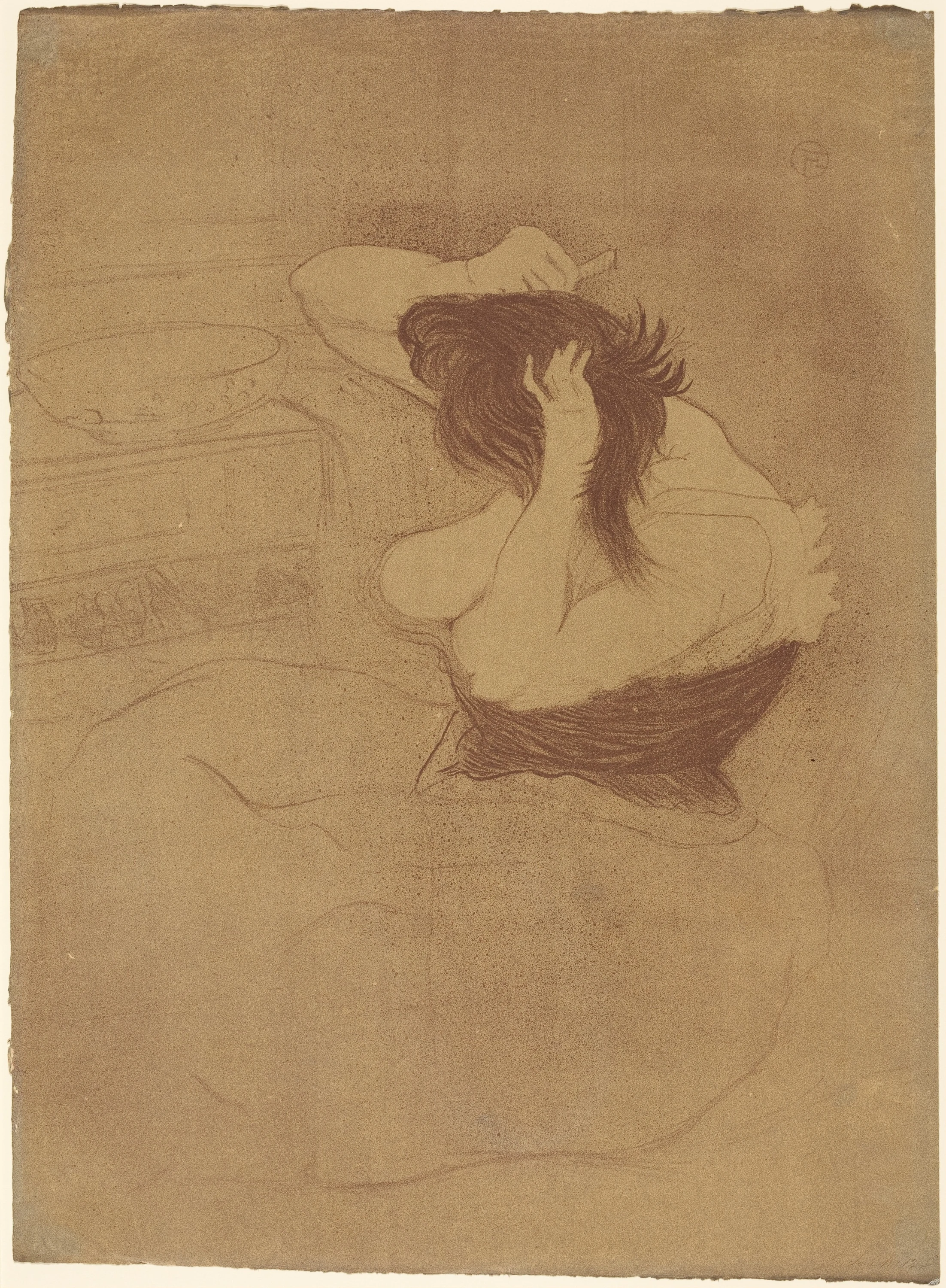 Woman Combing Her Hair (Femme qui se peigne), Henri de Toulouse-Lautrec