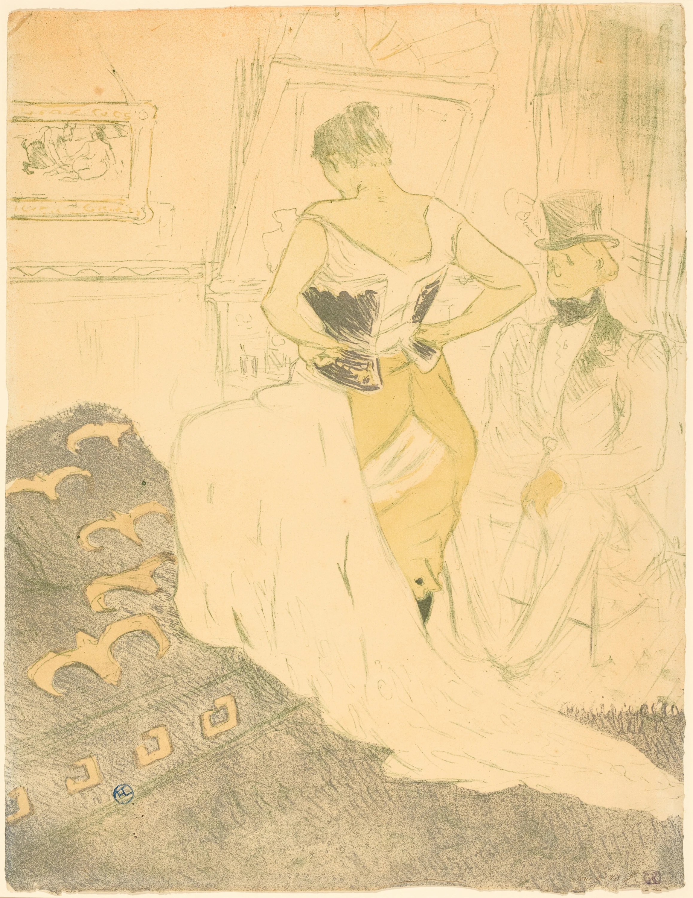 Woman in Corset (Femme en corset), Henri de Toulouse-Lautrec