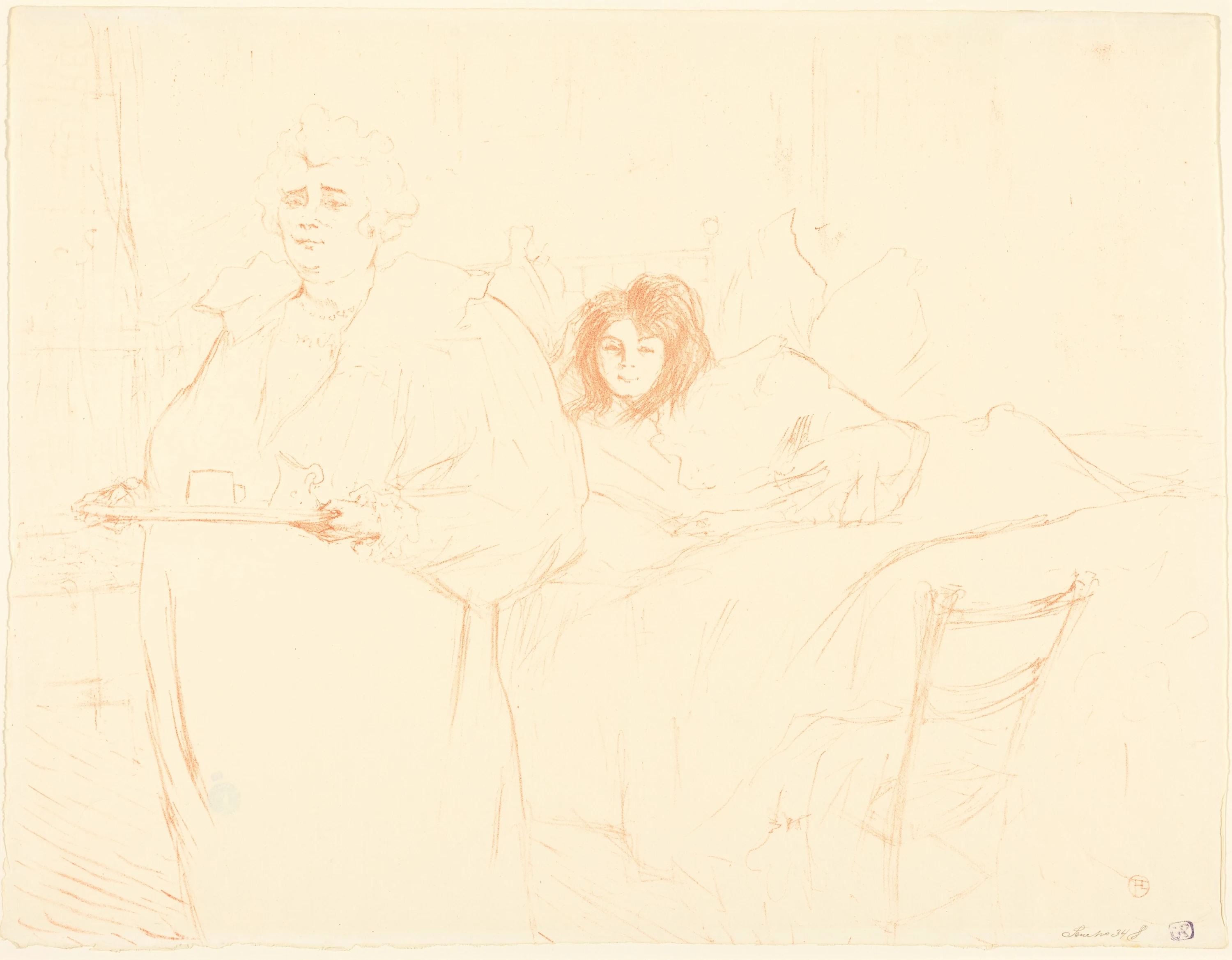 Woman with a Tray (Femme au plateau), Henri de Toulouse-Lautrec