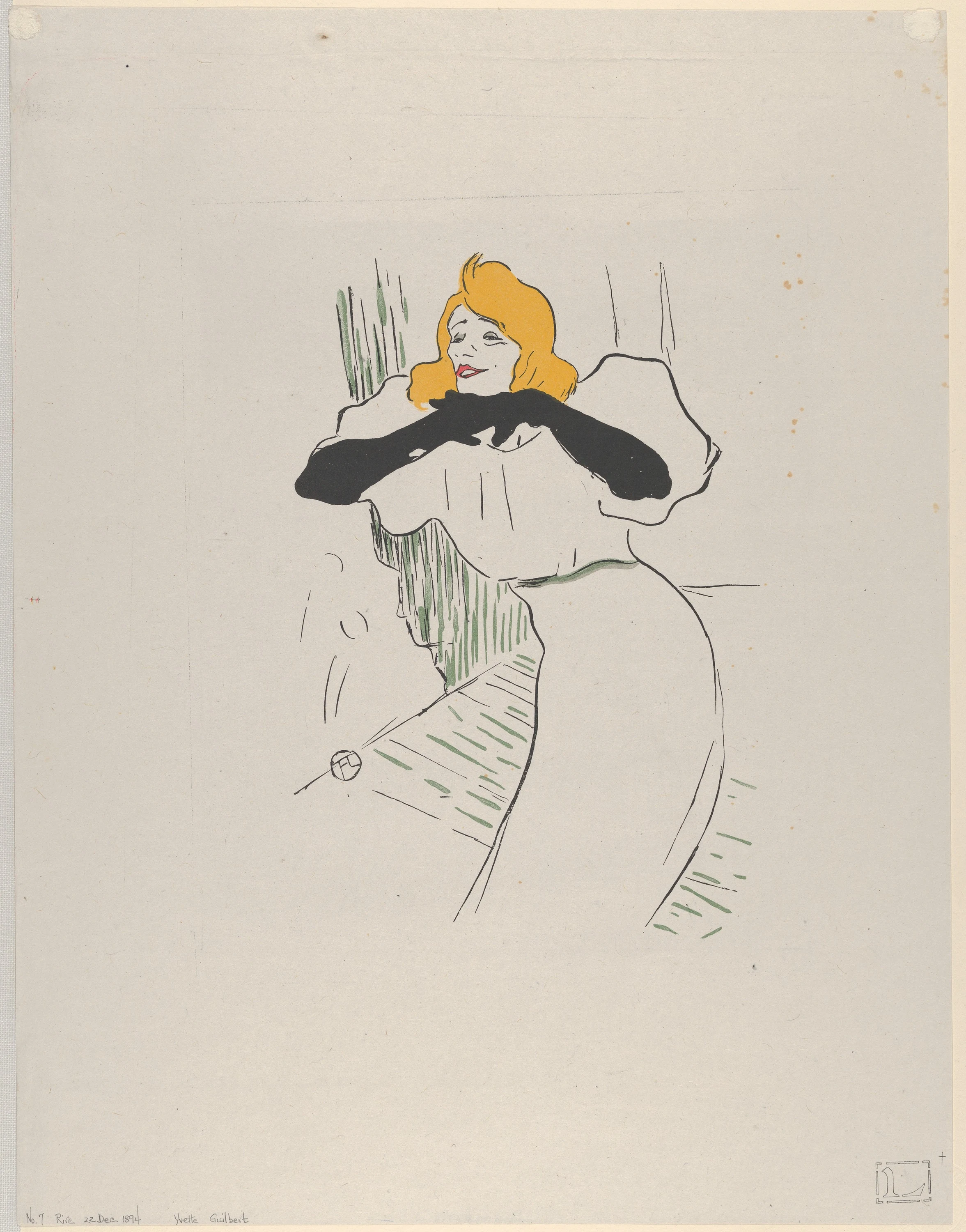 Yvette Guilbert, Henri de Toulouse-Lautrec
