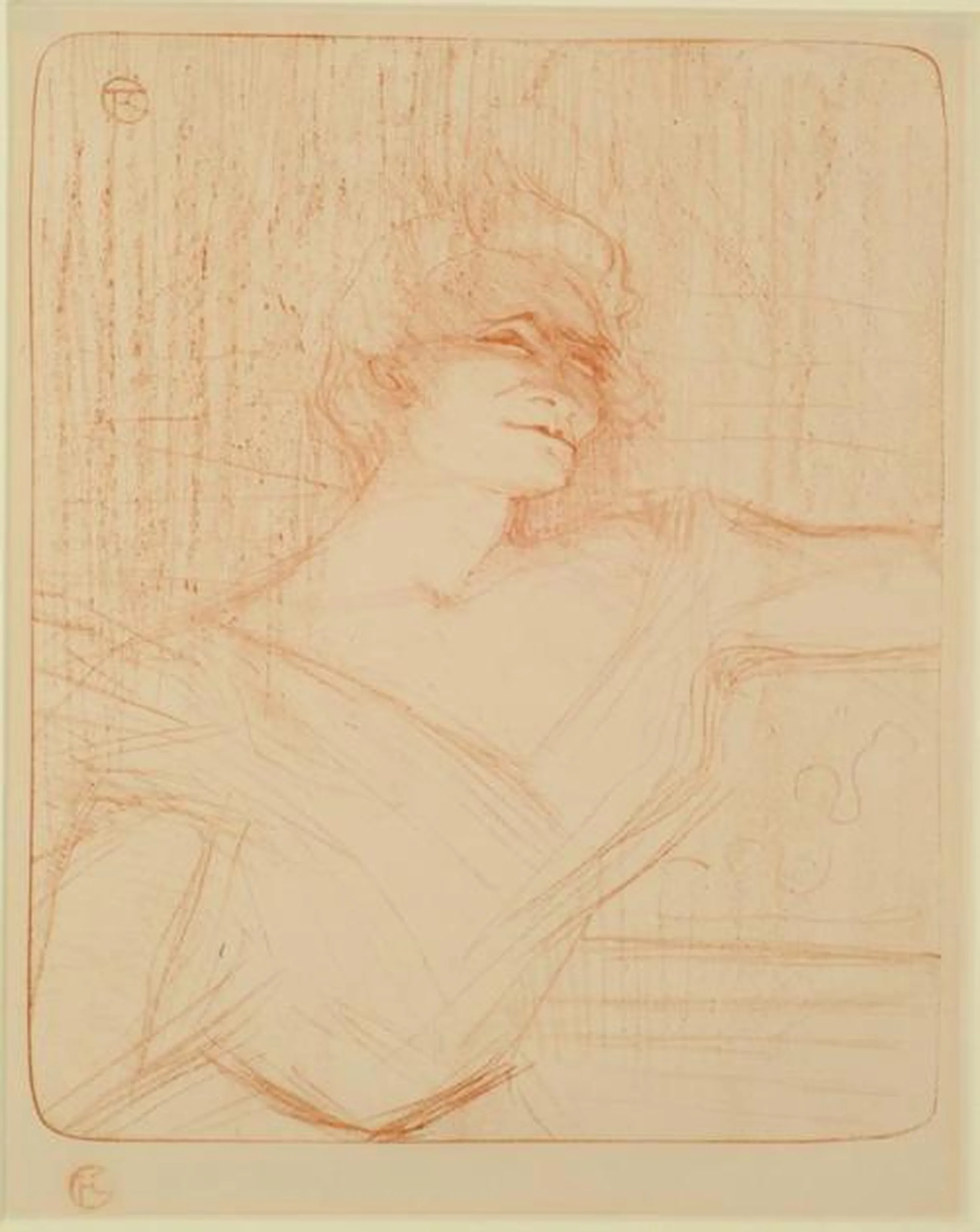 Yvette Guilbert - dans 'La Glu' - Henri de Toulouse-Lautrec, Henri de Toulouse-Lautrec