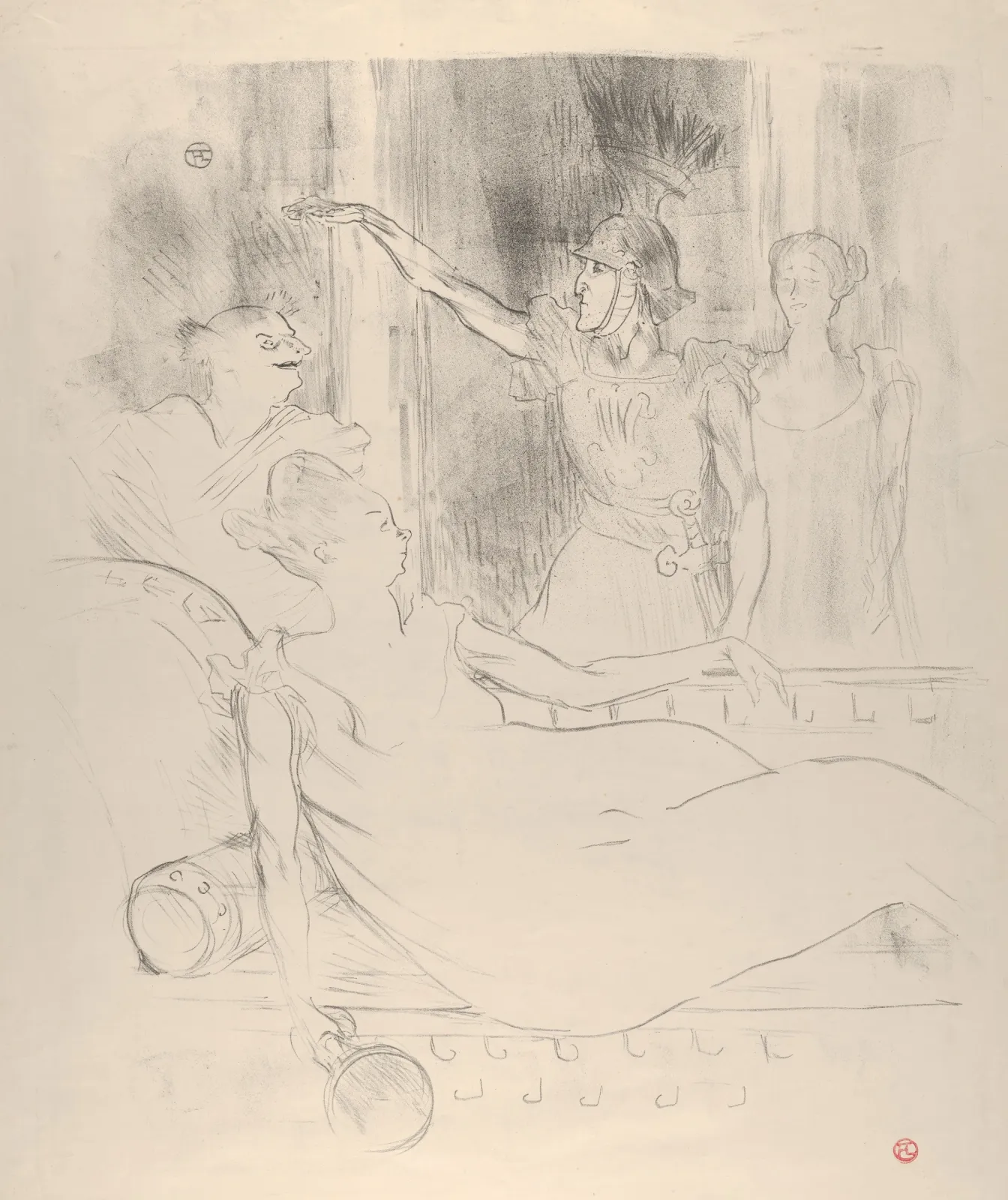 A Scene from Offenbach's La Belle Hélène, Henri de Toulouse-Lautrec