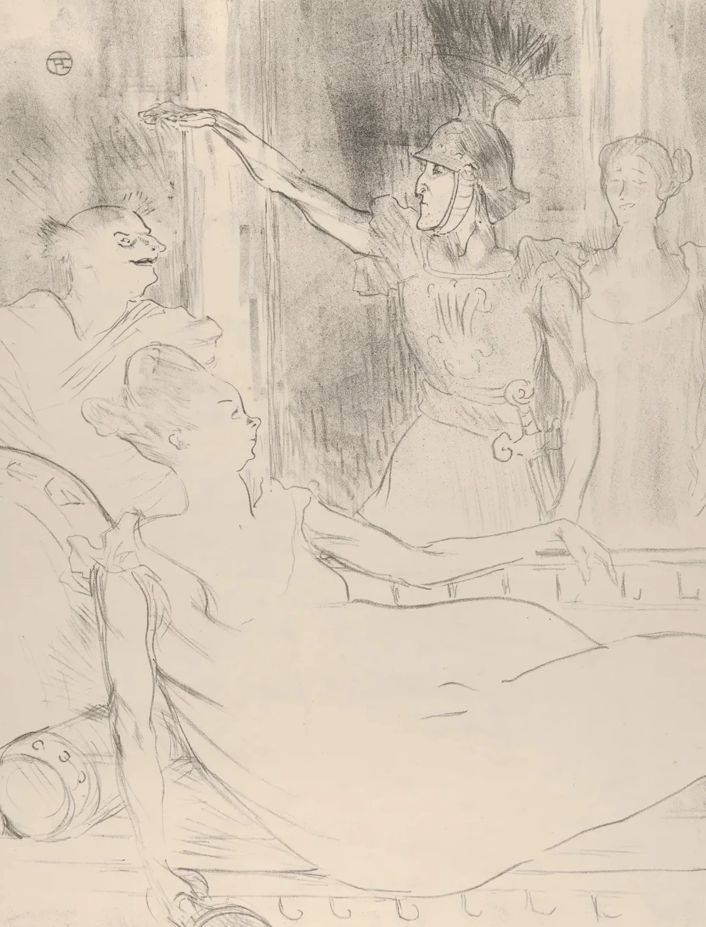 A Scene from Offenbach's La Belle Hélène, Henri de Toulouse-Lautrec
