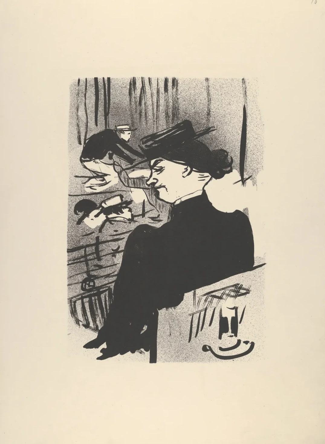 A Spectator (from Le Café Concert), Henri de Toulouse-Lautrec