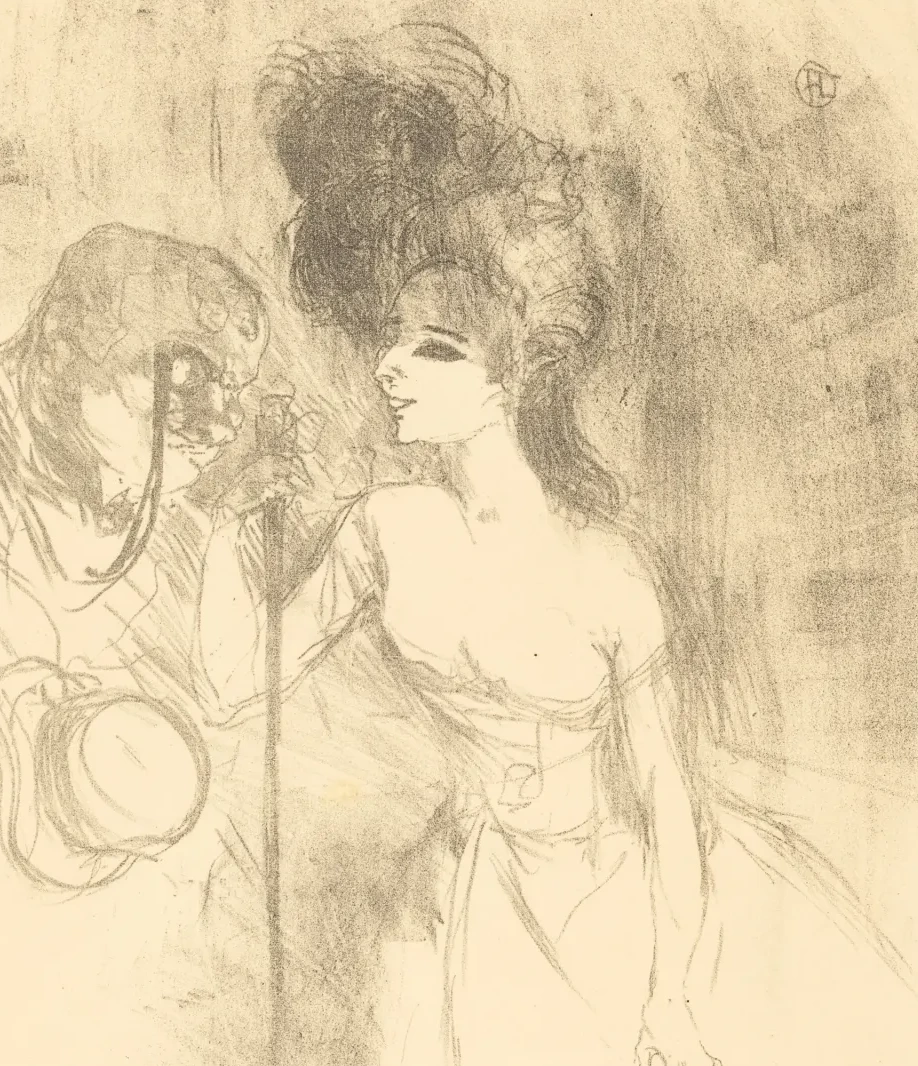 Anna Held and Baldy (Anna Held et Baldy), Henri de Toulouse-Lautrec