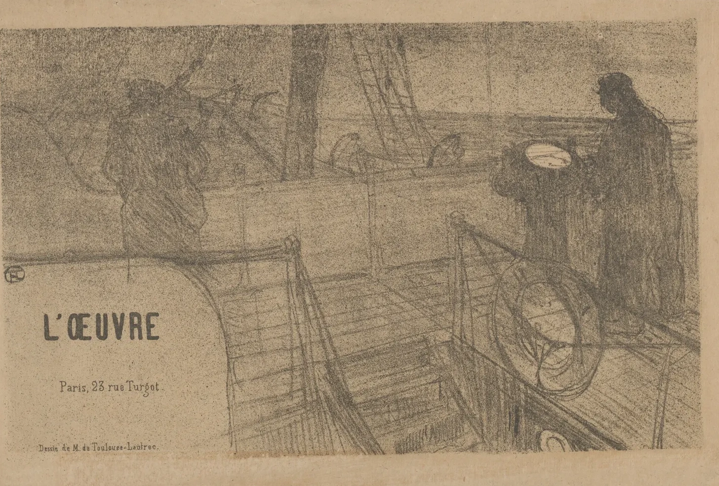 Announcement for the Théâtre de L'Oeuvre, Henri de Toulouse-Lautrec