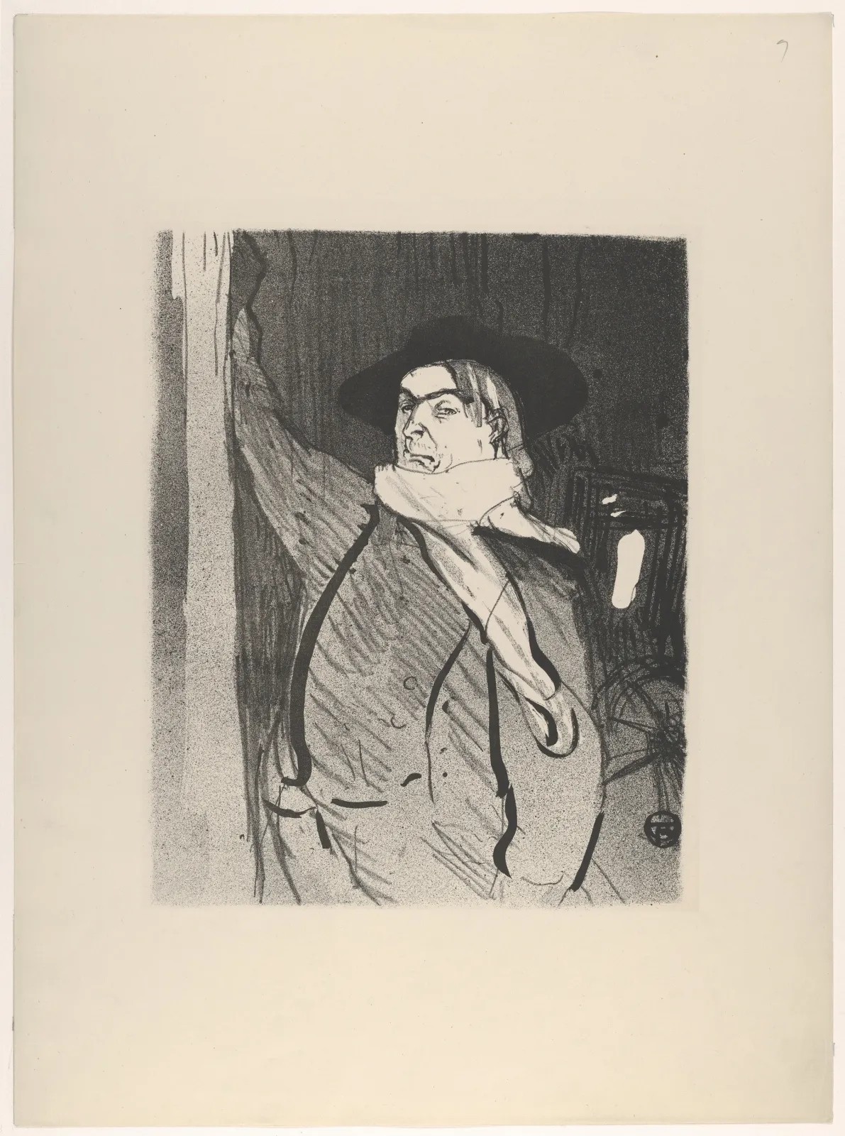 Aristide Bruant (from Le Café Concert), Henri de Toulouse-Lautrec