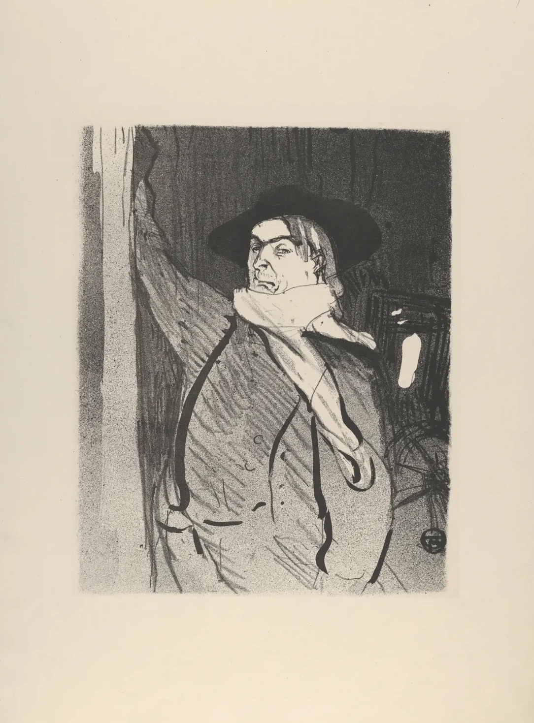 Aristide Bruant (from Le Café Concert), Henri de Toulouse-Lautrec
