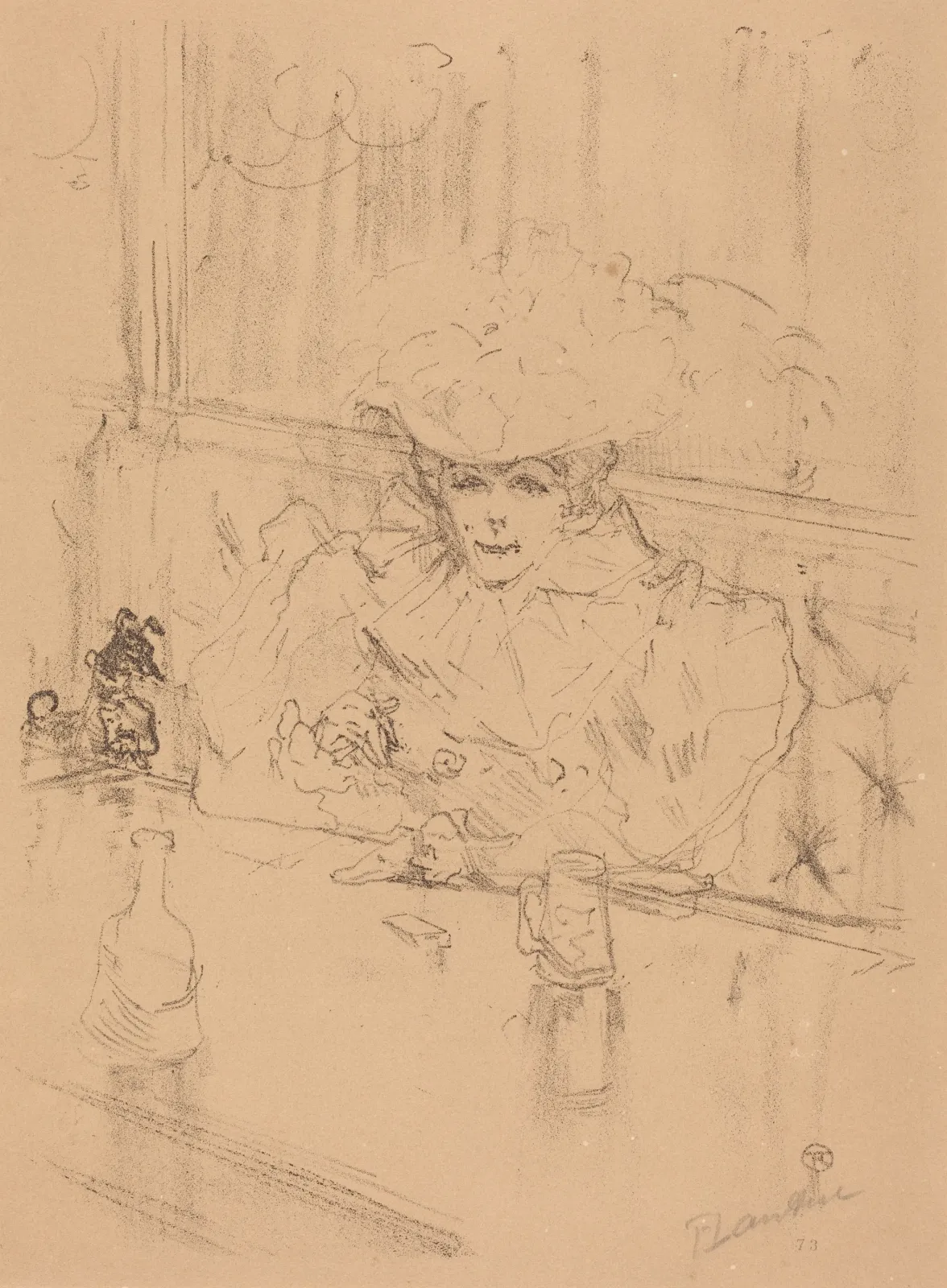 At the Hanneton (Au Hanneton), Henri de Toulouse-Lautrec