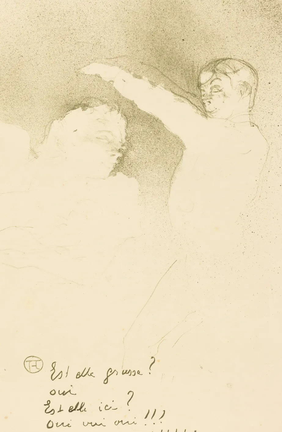 At the Varieties: Mlle. Lender et Brasseur (Aux variétiés: Mlle. Lender et Brasseur), Henri de Toulouse-Lautrec