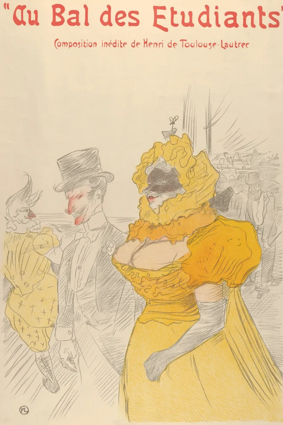 Au Bal des Etudiants, Henri de Toulouse-Lautrec