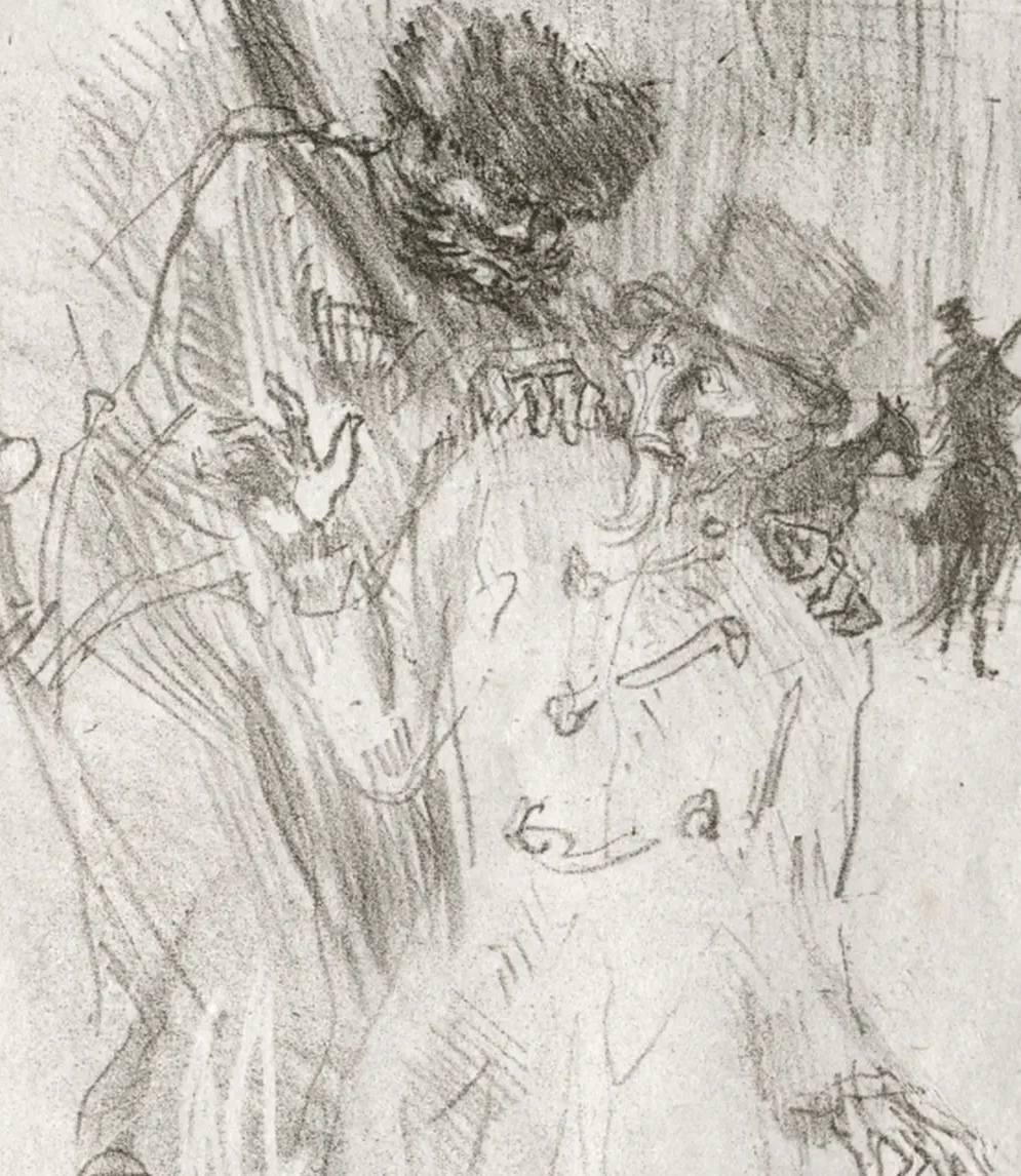 Au pied du Sinaï: Arrestation de Schlomé Fuss, Henri de Toulouse-Lautrec