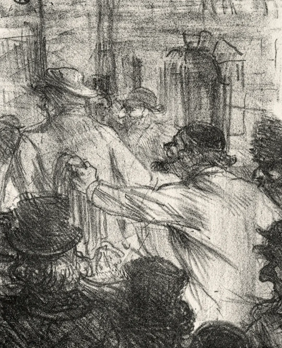 Au pied du Sinaï: La Halle aux Draps, Cracovie, Henri de Toulouse-Lautrec
