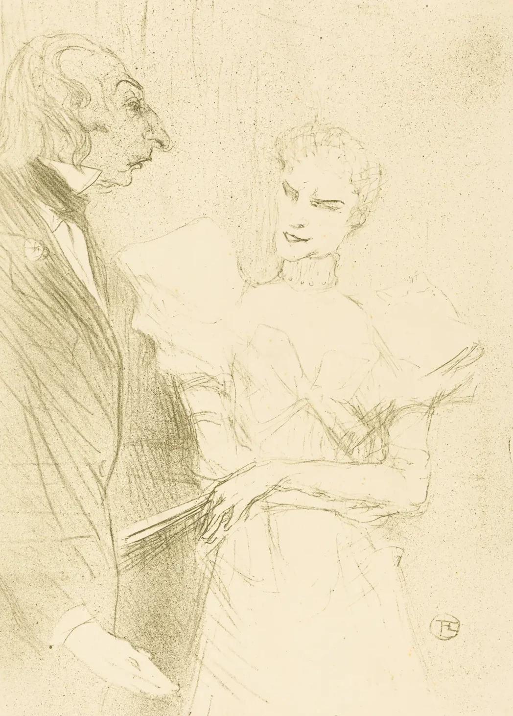 Brandes and Leloir in "Cabotins" (Brandès et Leloir dans "Cabotins"), Henri de Toulouse-Lautrec