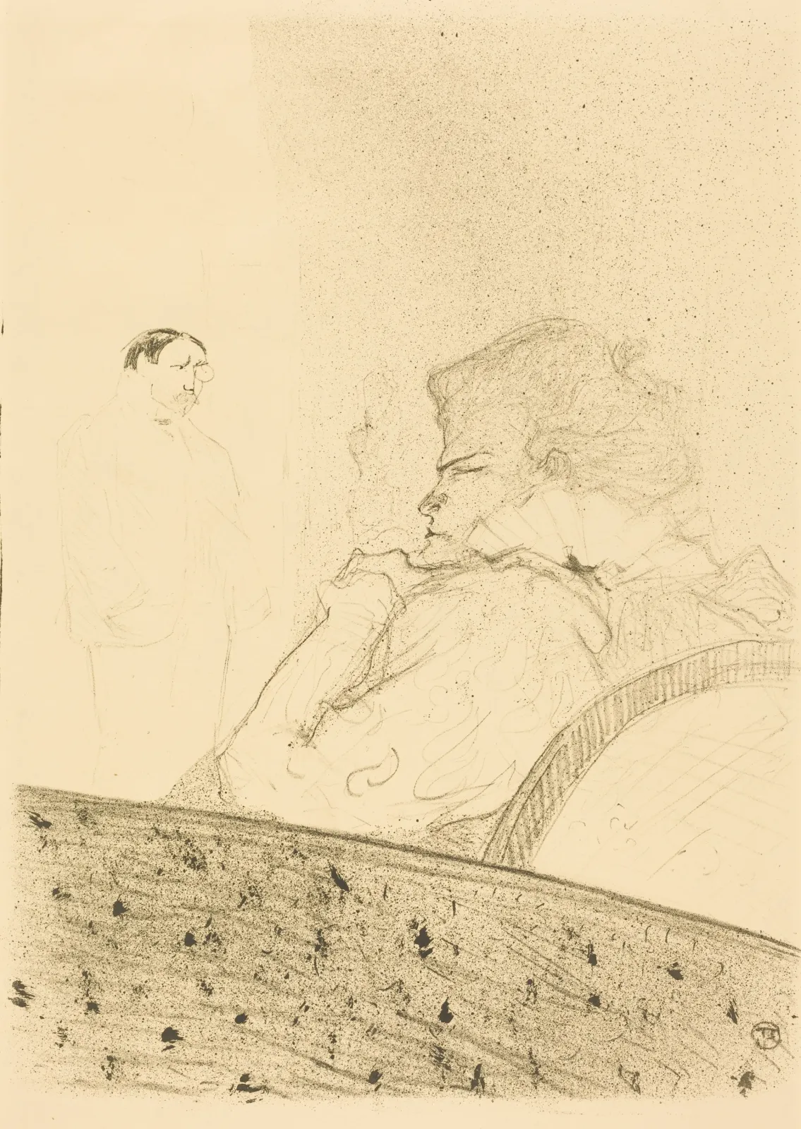Brandes in His Box (Brandès dans sa loge), Henri de Toulouse-Lautrec