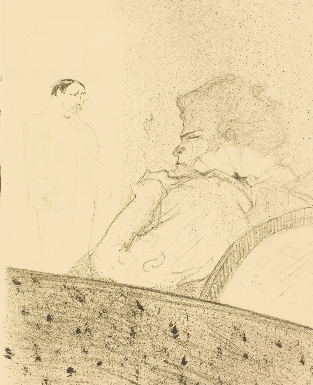 Brandes in His Box (Brandès dans sa loge), Henri de Toulouse-Lautrec