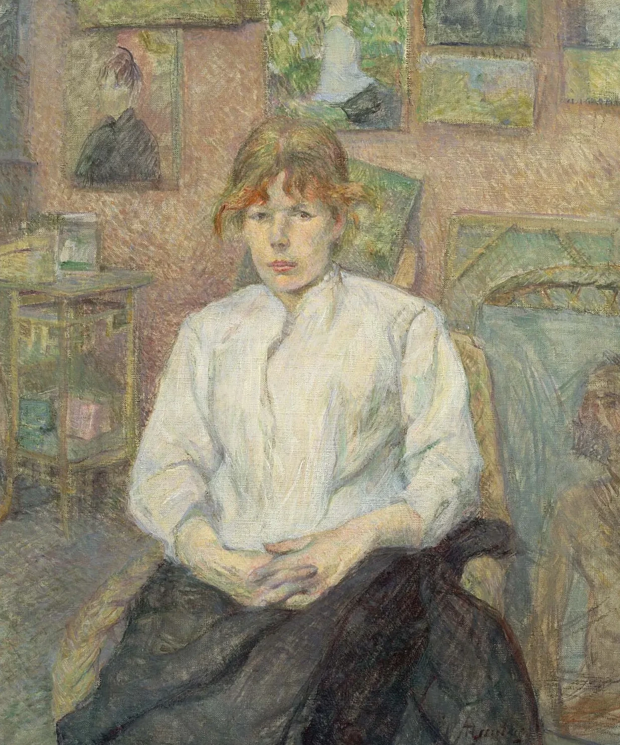Carmen Gaudin in the Artist's Studio, Henri de Toulouse-Lautrec