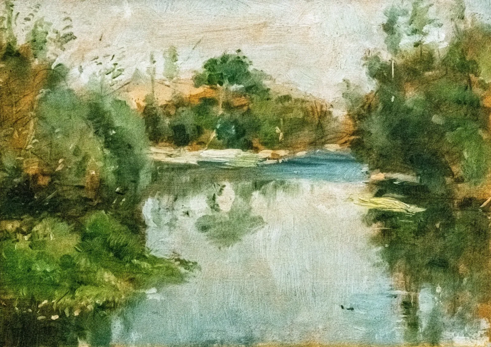 Céleyran, au bord de la rivière, Henri de Toulouse-Lautrec