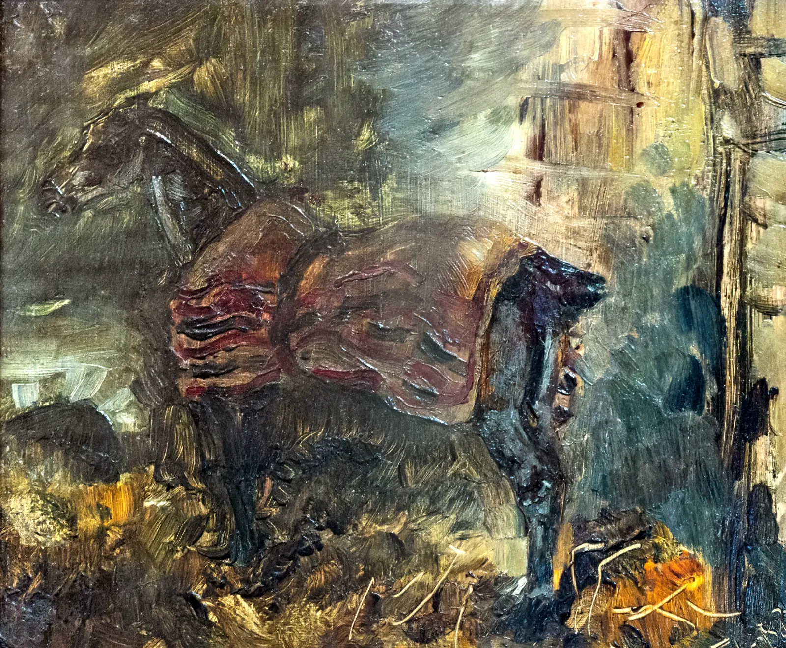 Cheval noir à l'écurie, Henri de Toulouse-Lautrec