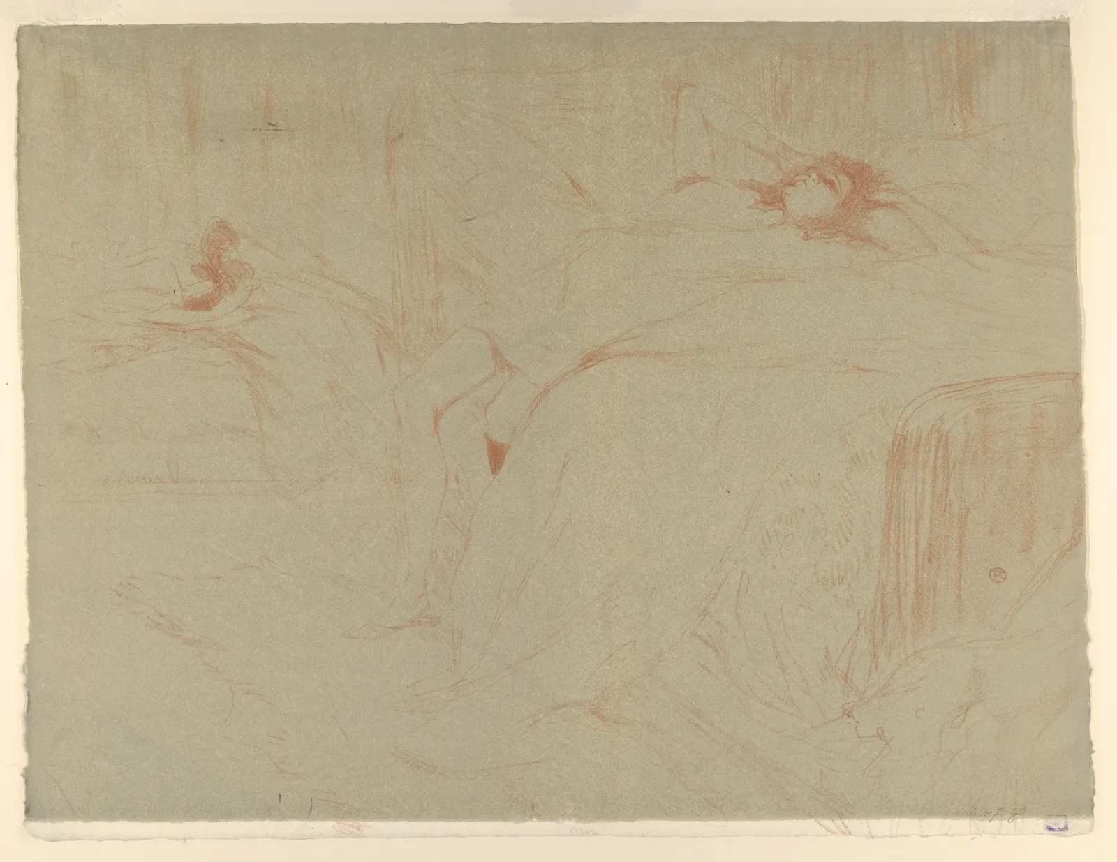 Collapsed on the Bed, Henri de Toulouse-Lautrec