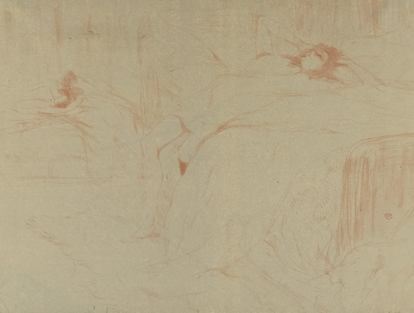 Collapsed on the Bed, Henri de Toulouse-Lautrec